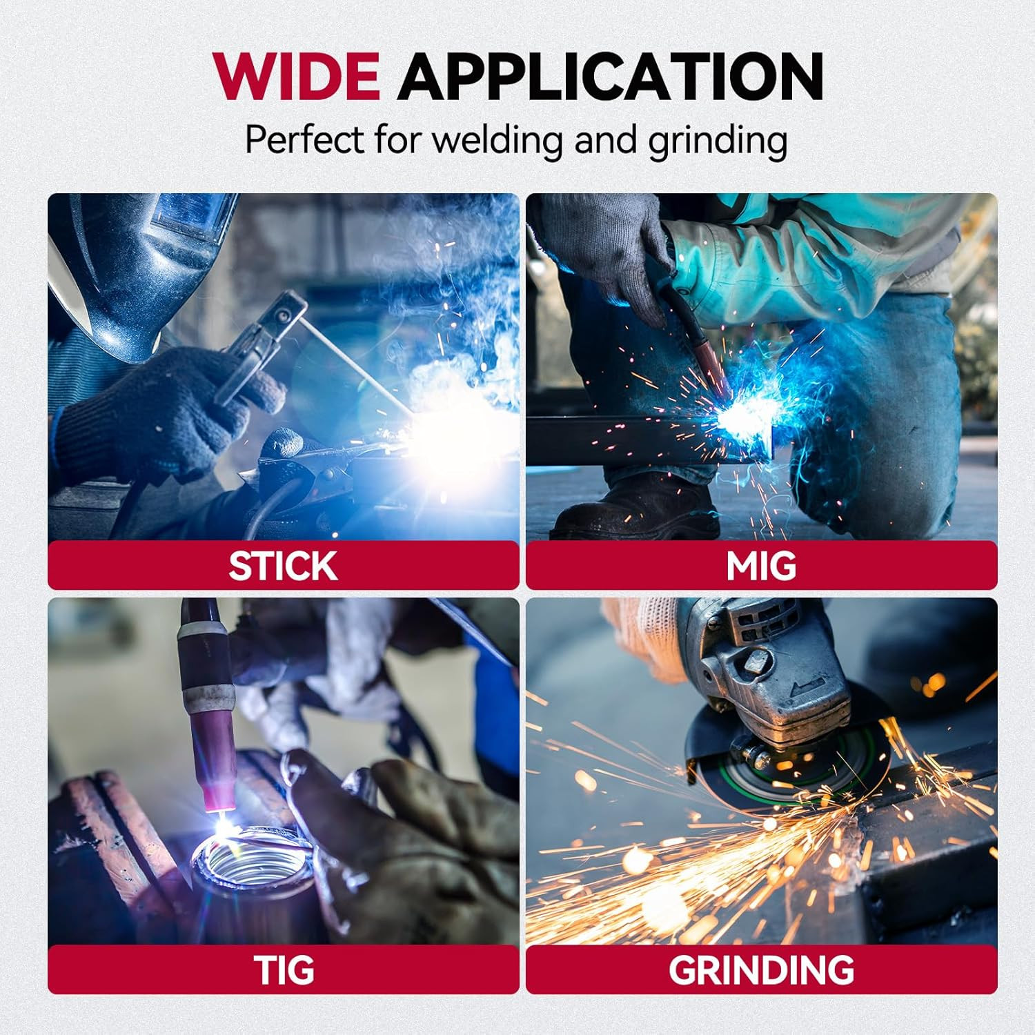 2026 ARCCAPTAIN Auto Darkening Welding Helmet Large Viewing Arc Tig Mig 1/25000