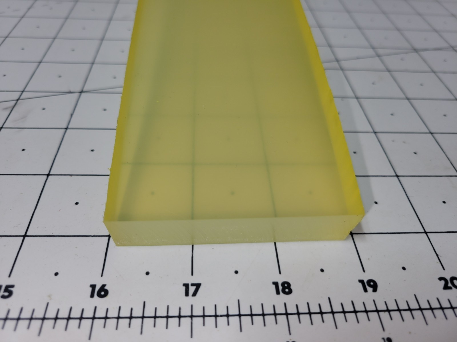 3/4″ x 2-3/4″ x 24″ 90 A Durometer Polyurethane Sheet, Natural, P/N 13143