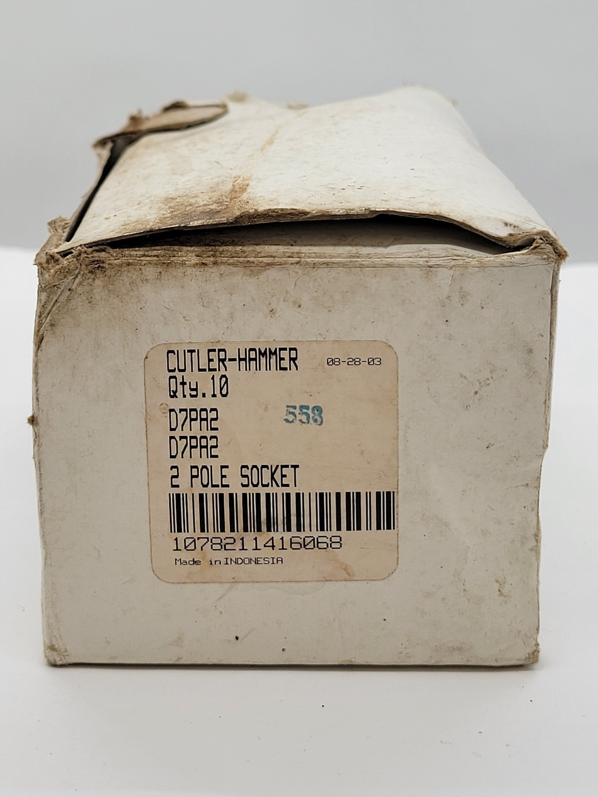 10 PC Cutler Hammer D7PA2 Relay Socket 8 Blade Max 15A 2 Pole 240V 1673HP
