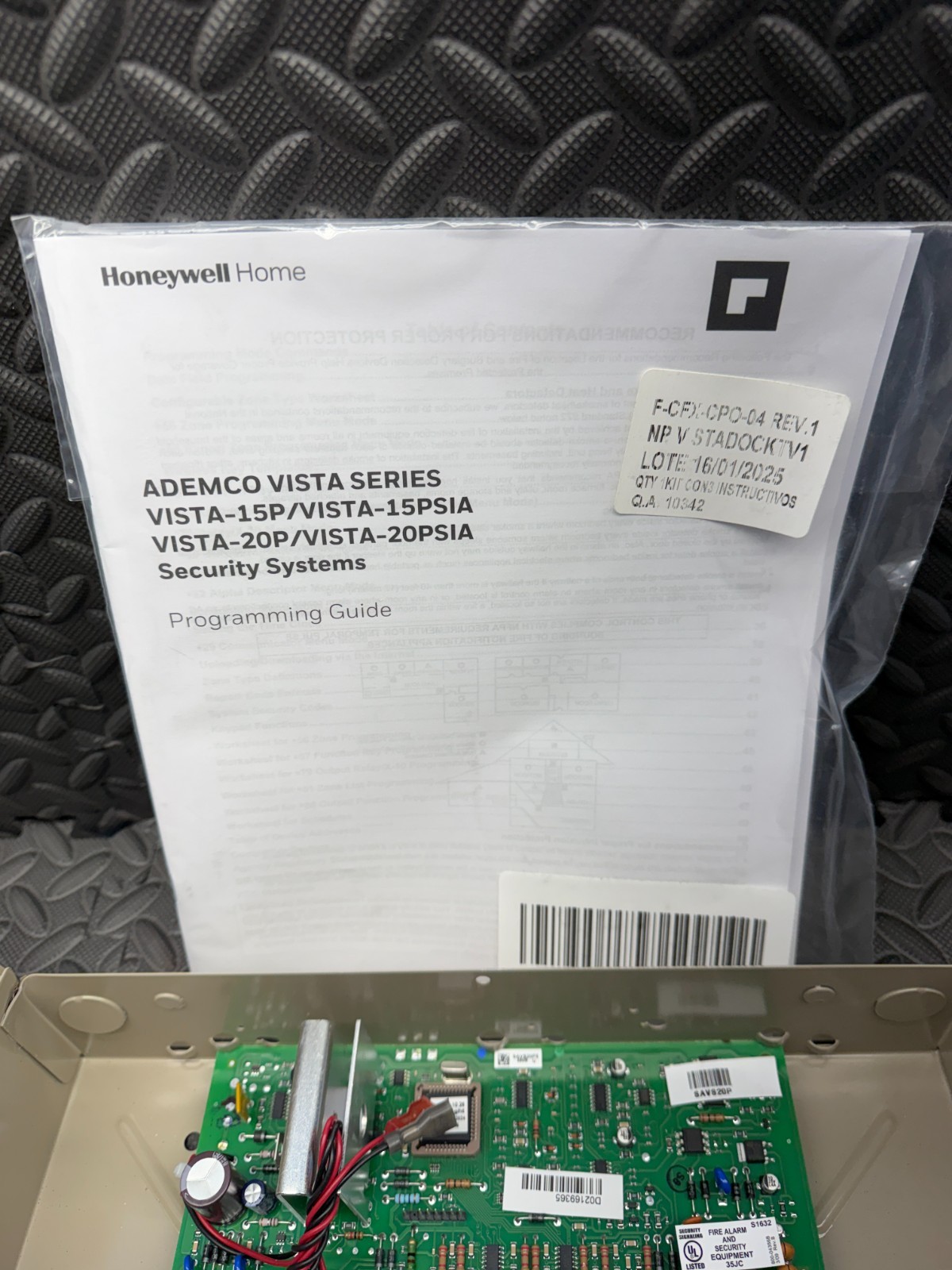 Honeywell VISTA-20P Resideo 8-Zone Plus Series Security Alarm Control Panel