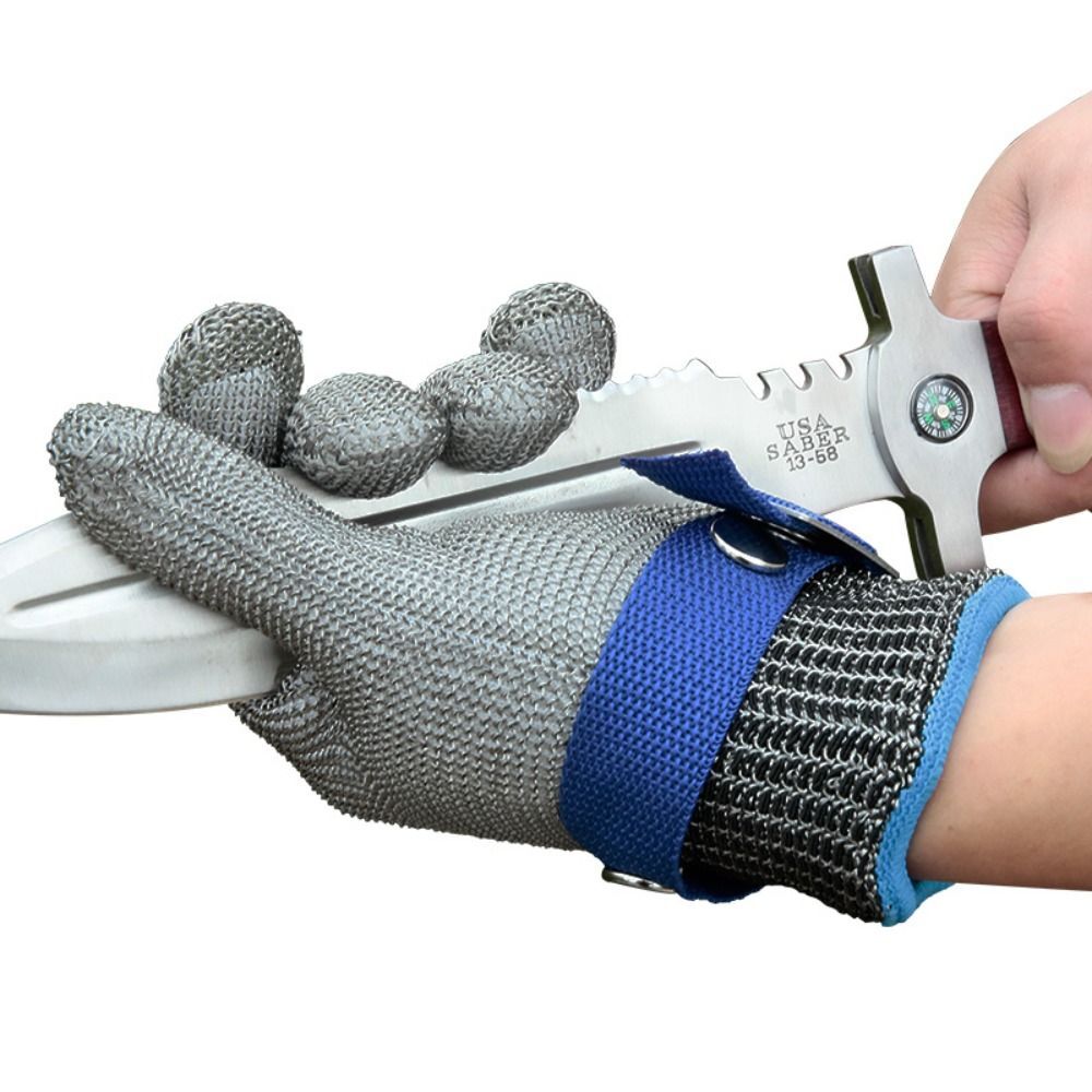 Cut Resistant Glove Stainless Steel Mesh Metal Glove for Kitchen Cooking Cutting