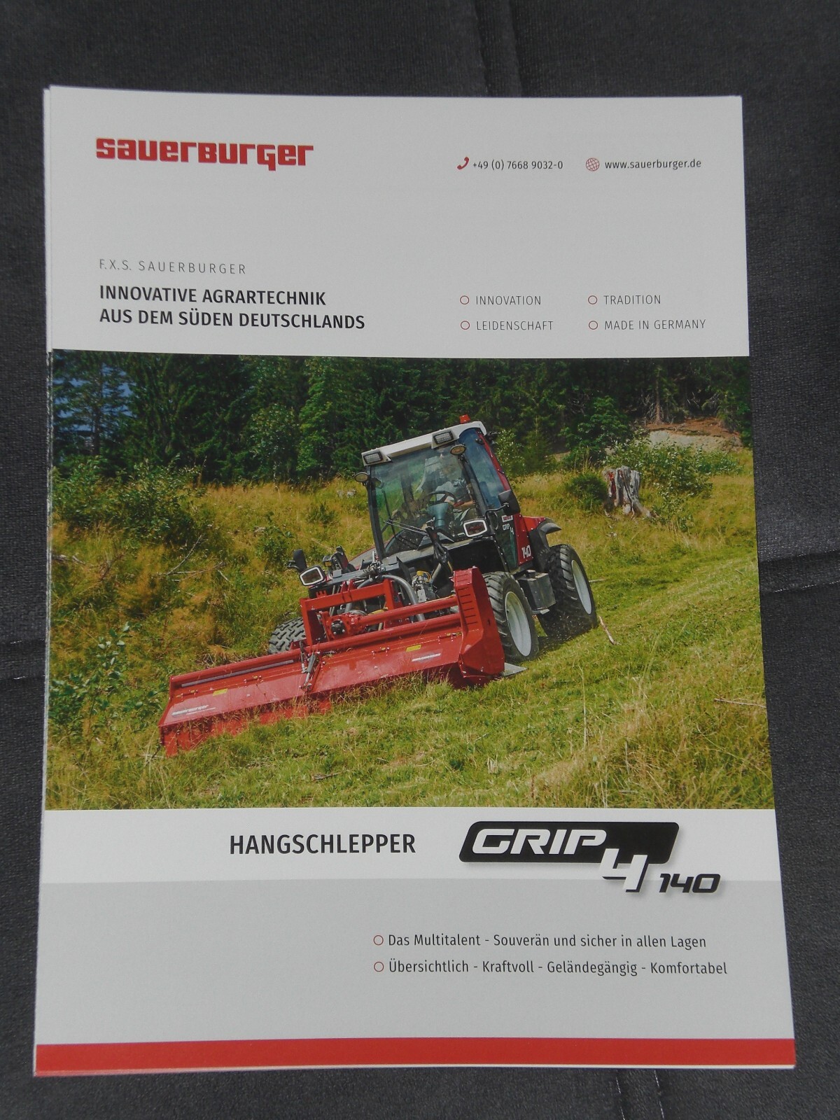 Sauerburger Slope Tractor Grip 4.140 Brochure from 11/2023 (24423)