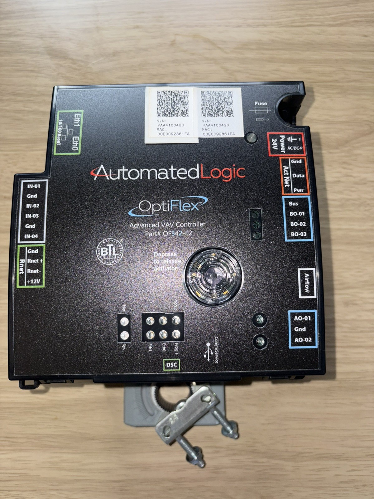 AUTOMATED LOGIC OF342-E2 OptiFlex Advanced VAV Controller 24V