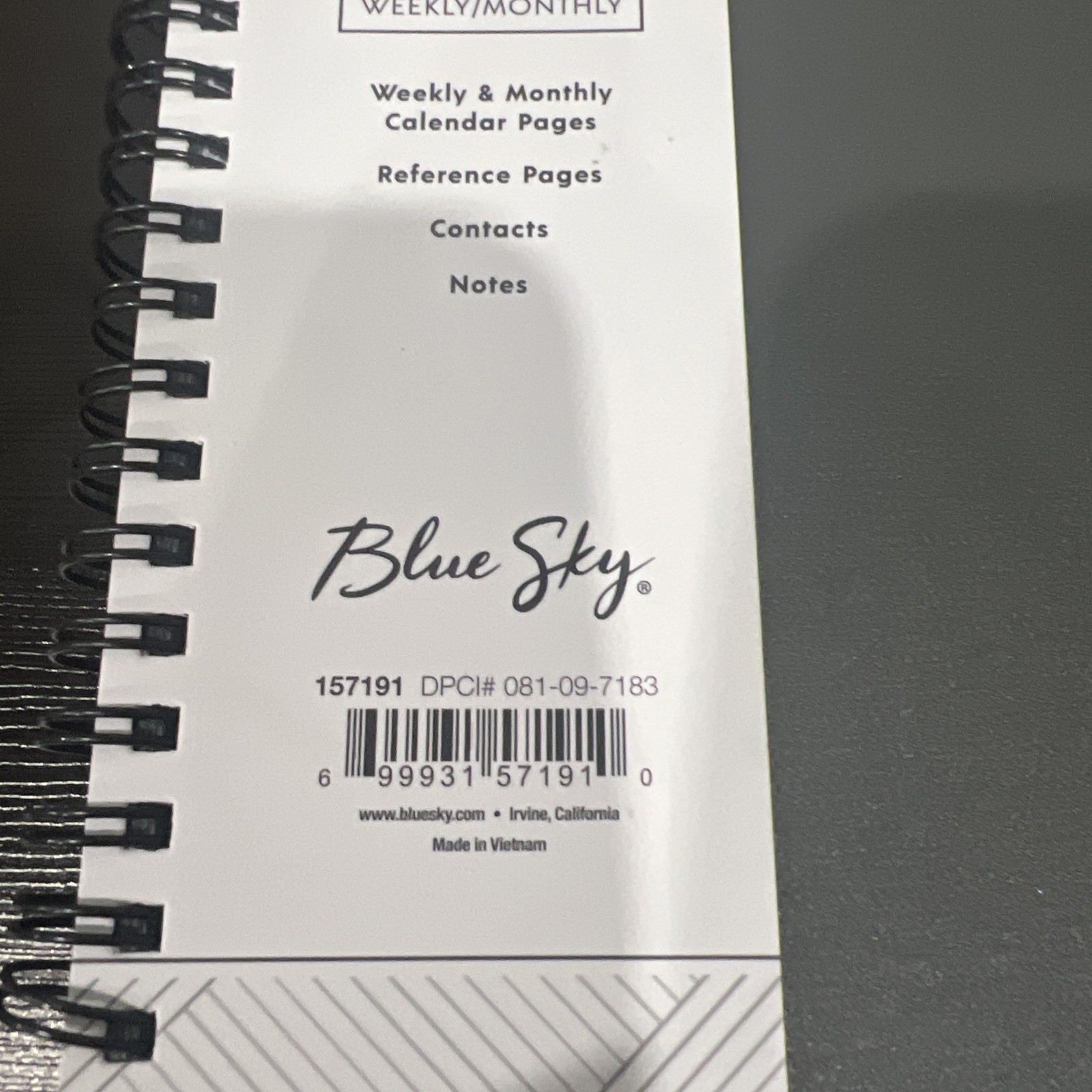 ASMBLD BLUE Sky Tabbed 15-Month Planning Calendar- April 2026 thru June 2027