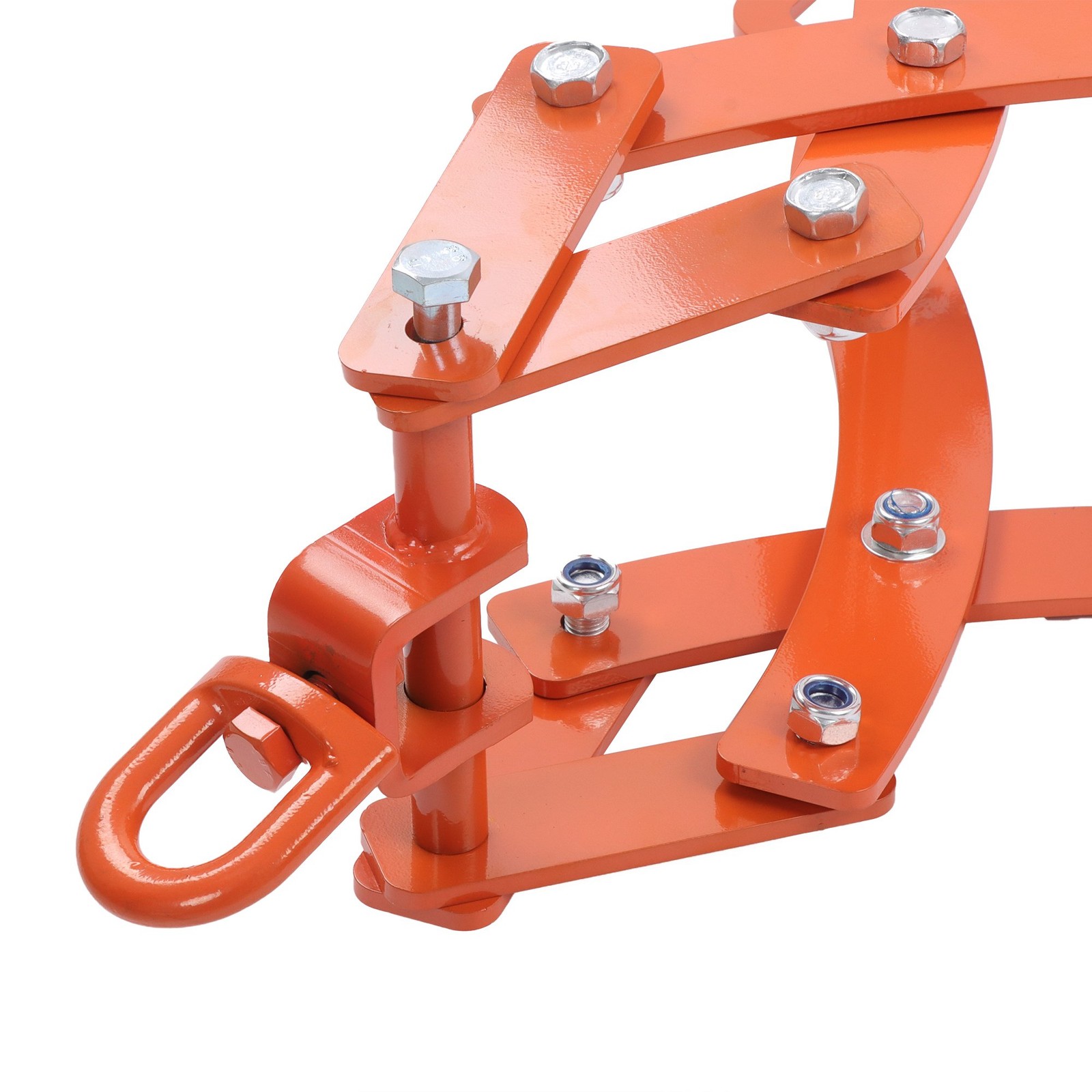 36in Log Lifting Tongs 4 Serrated Claw Heavy Duty Steel Swivel Dragging Tongs