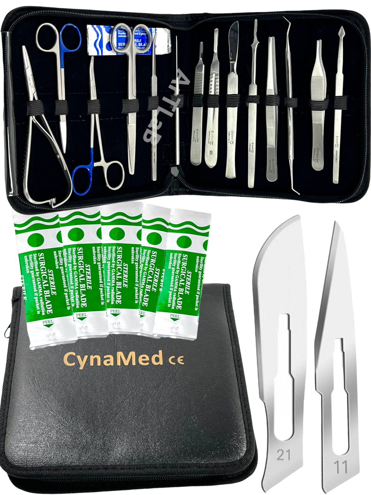 Premium 55 Pc Army Surgical Kit Sutures, Scalpel, Hemostats – Military First Aid