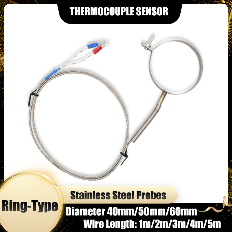 Ring-Type Temperature Sensor Diameter 40mm/50mm/60mm K-Type Thermocouple Sensor