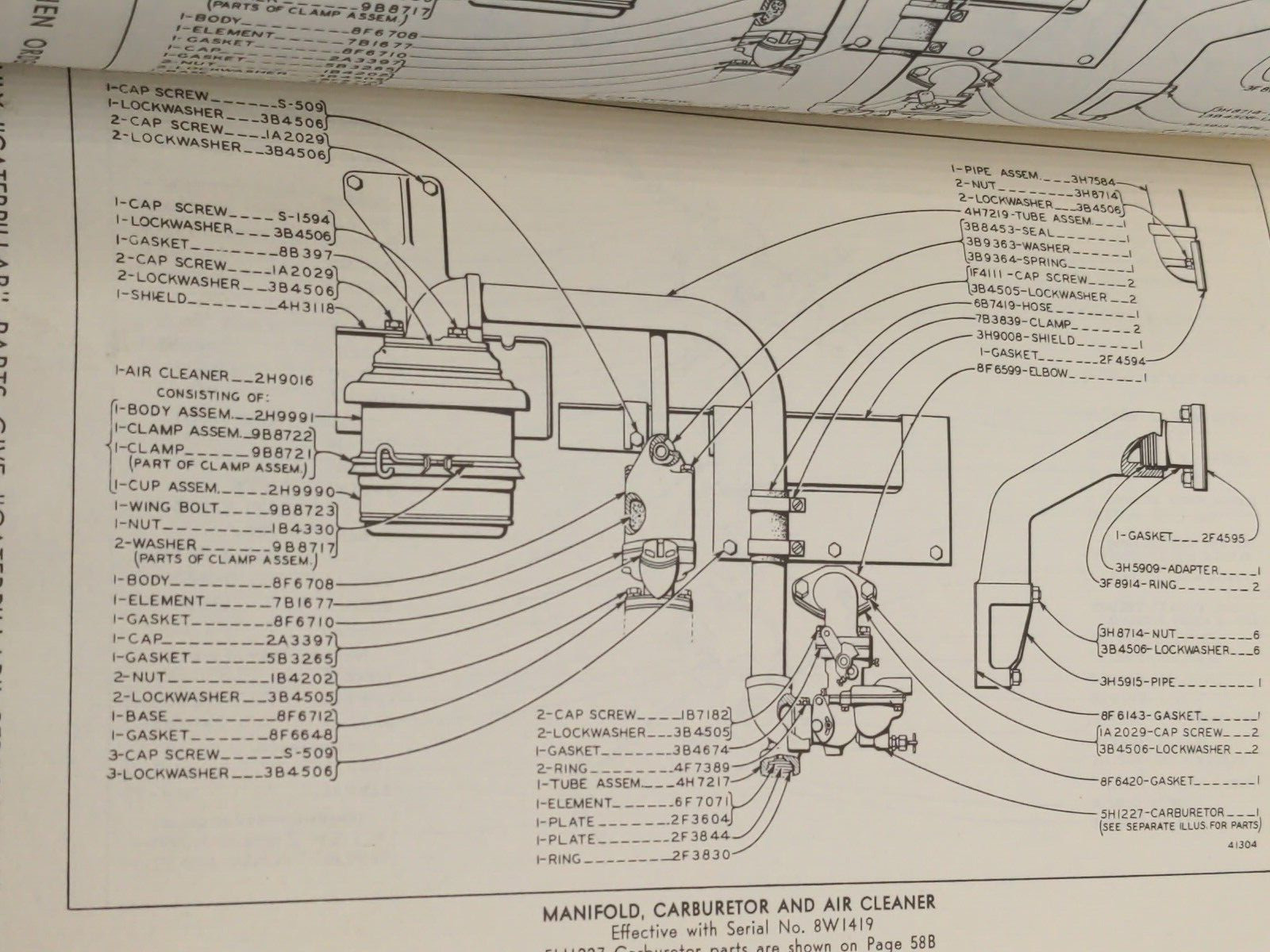 CAT Caterpillar DW21 TRACTOR Parts Catalog Book Manual S/N: 8W1061 – 8W1720