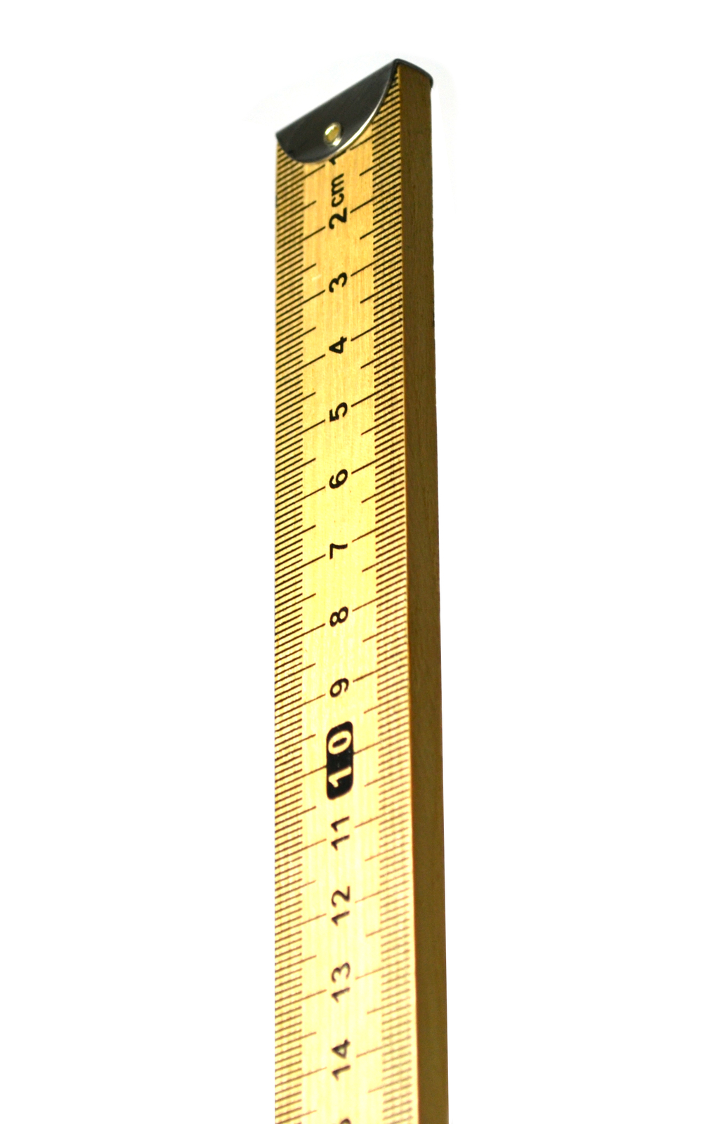 Eisco Labs Hardwood Meter Stick – Horizontal Reading with Metal End