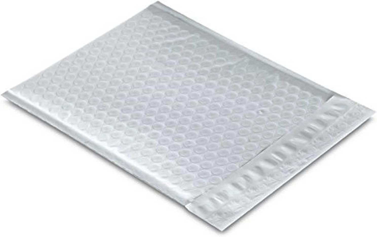 Poly Bubble Mailers 4×8 Inches Waterproof Pack of 100, White