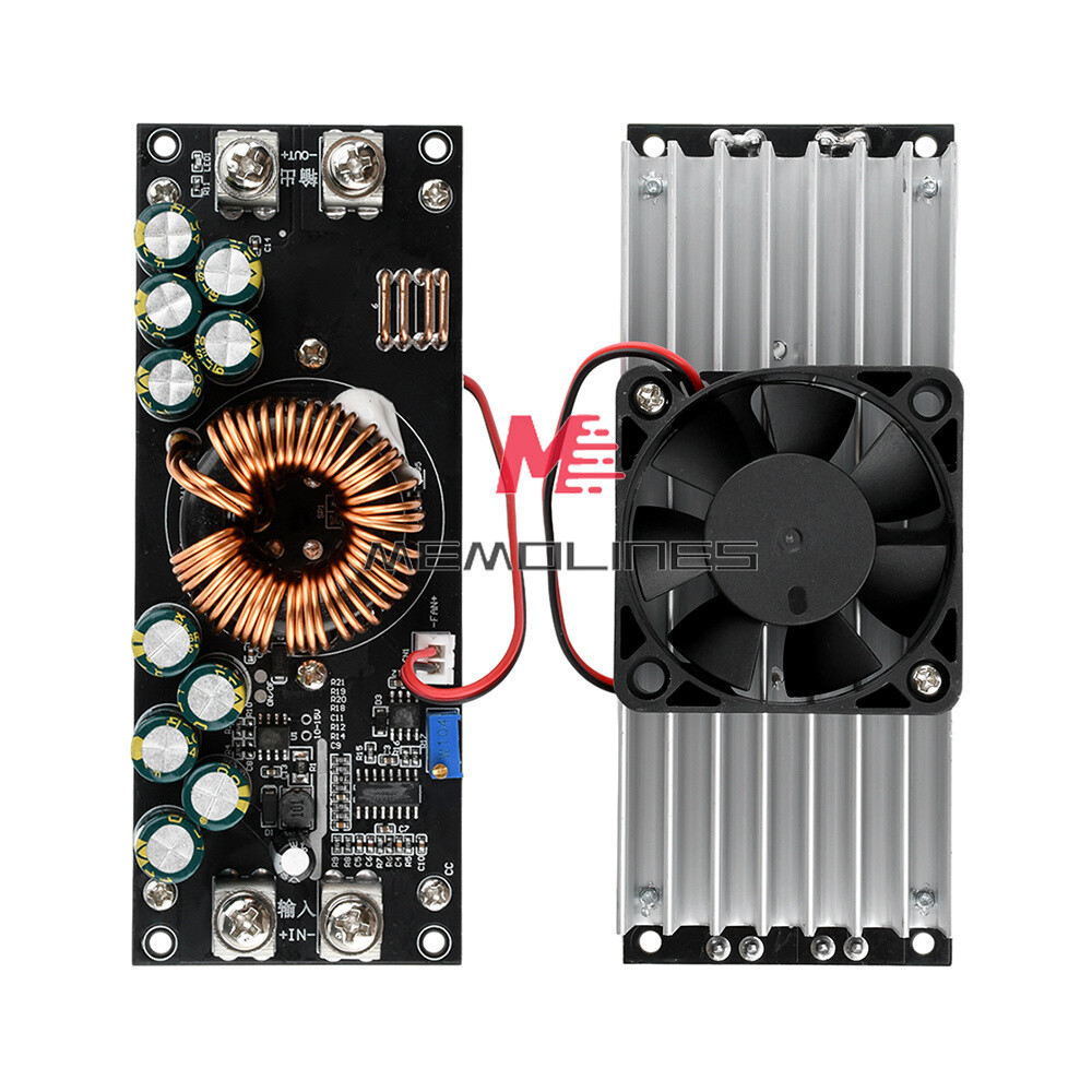 1500W DC-DC Buck Module Adjustable Step-Down Power Module 15-90V to 2.5-72V 50A