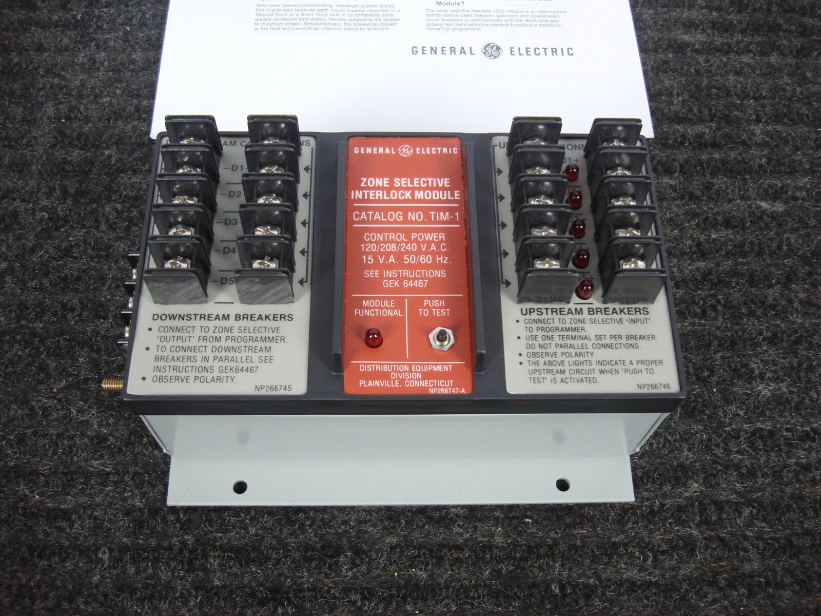 GE ZONE SELECTIVE INTERLOCK MODULE DEVICE TIM-1