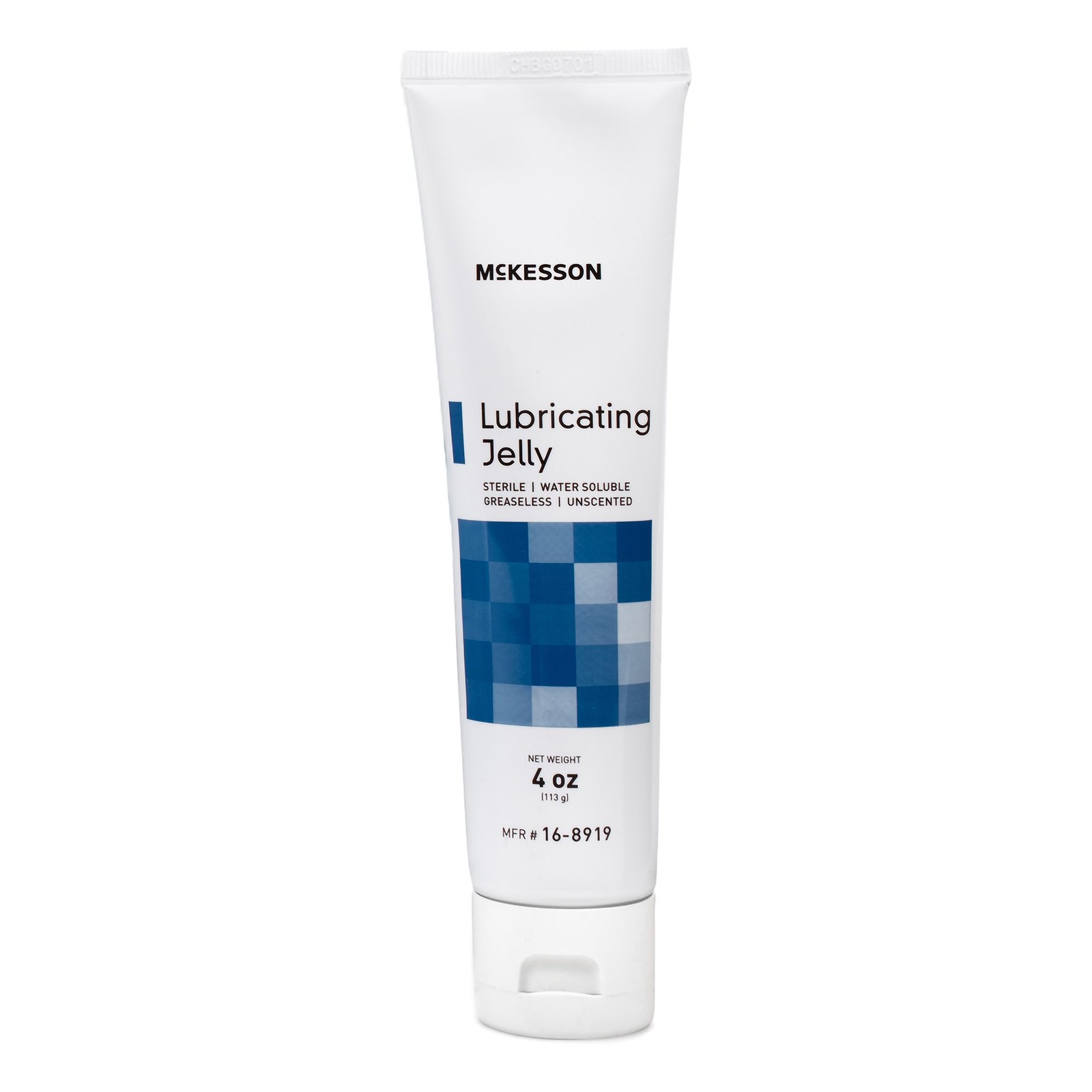 McKesson Lubricating Jelly Sterile 4 oz. Tube 12 per Box 16-8919