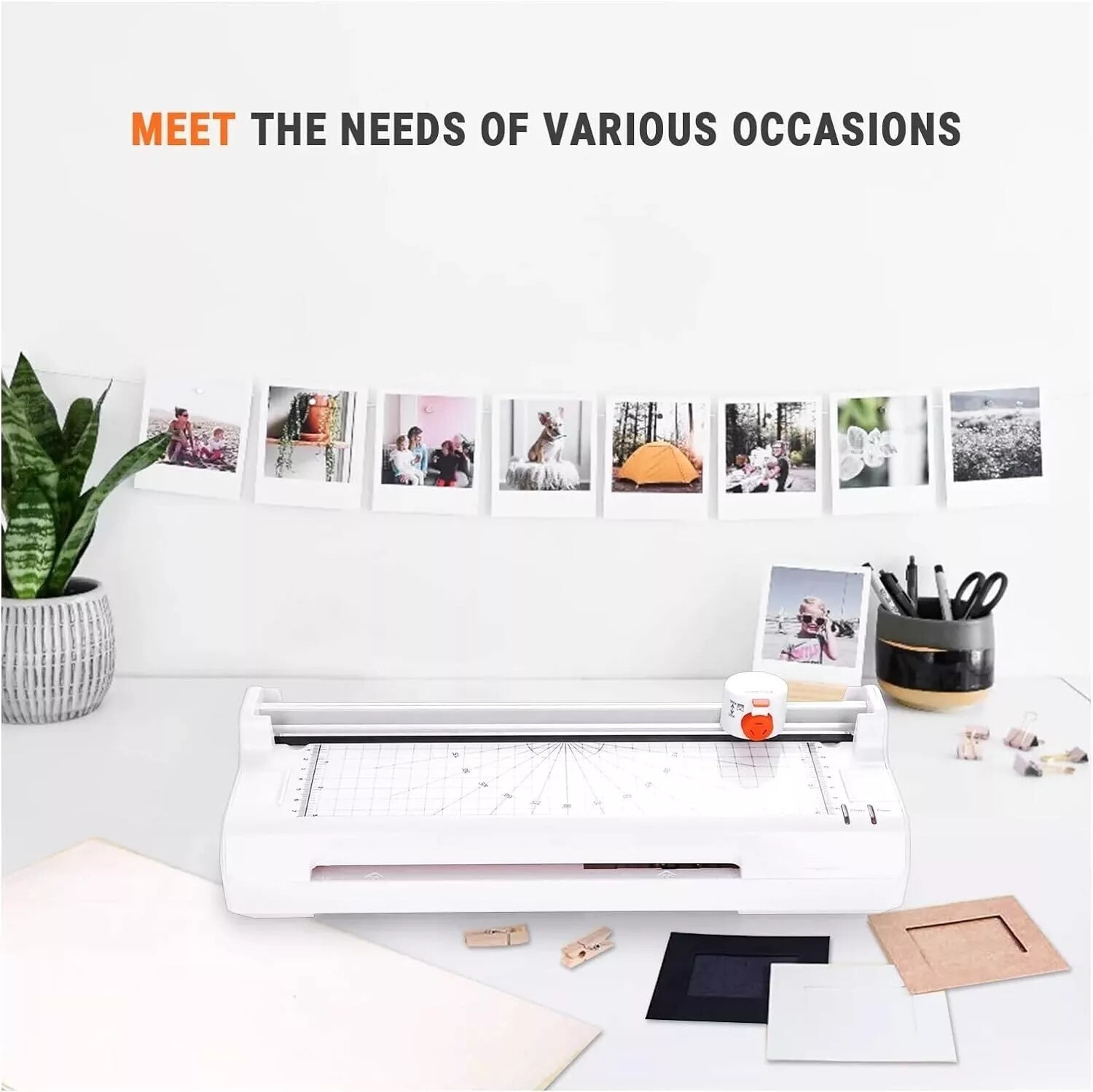 Tacklife MTL02 5-in-1 Hot/Cold Laminator for Home/Office – Laminating Machine