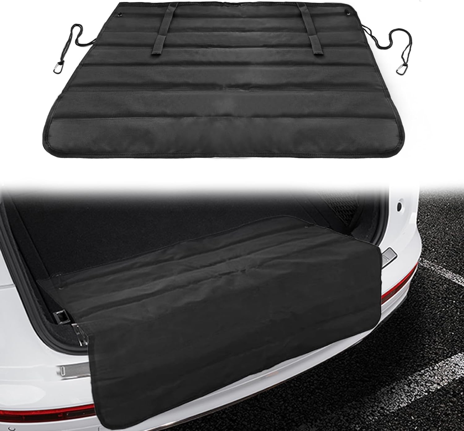 Universal Foldable Car Trunk Bumper Guard Mat Rear Bumper Protector, SUV Cargo L