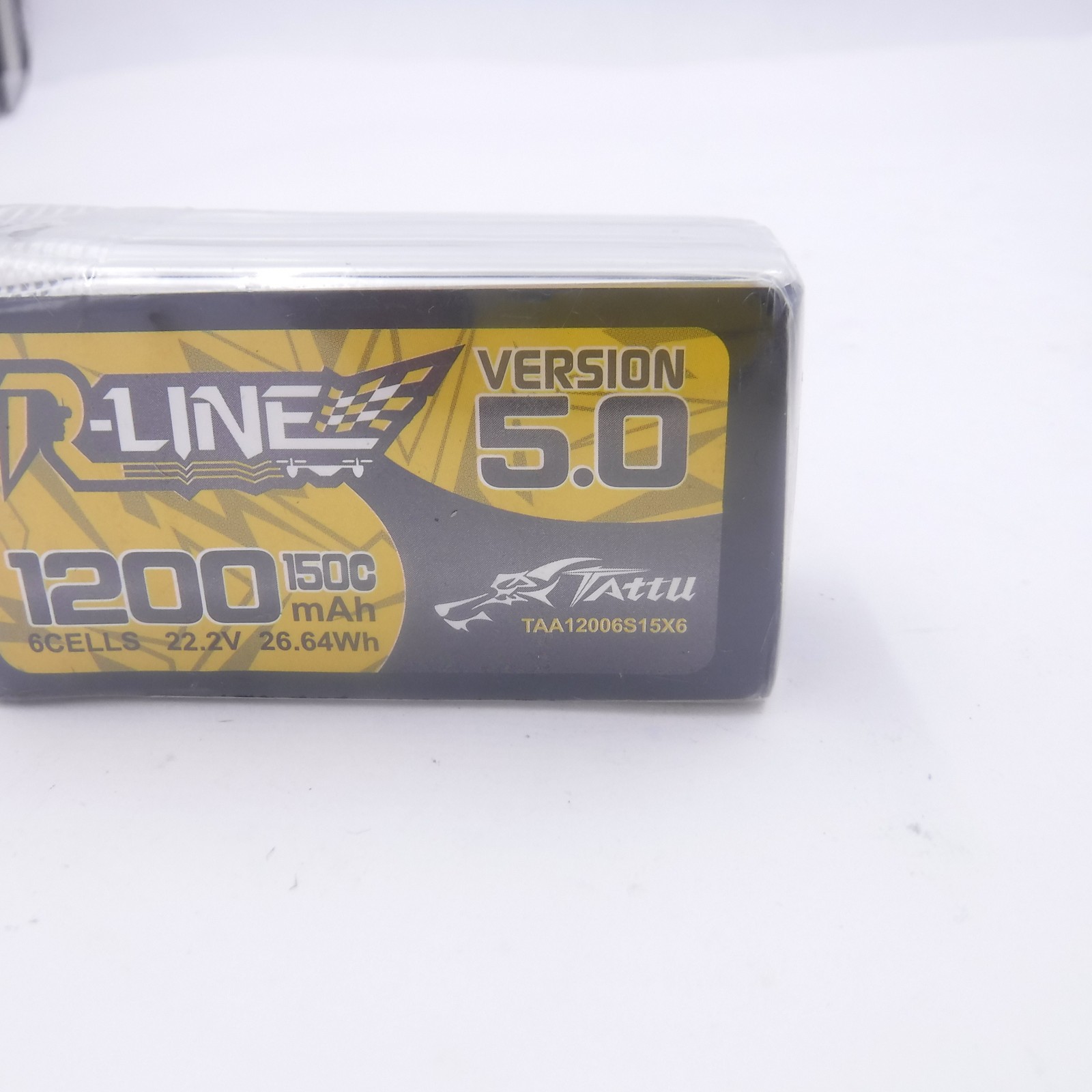 Tattu R-Line Version 5.0 1200mAh 6S 150C 22.2V Lipo Battery Pack with XT60 Plug