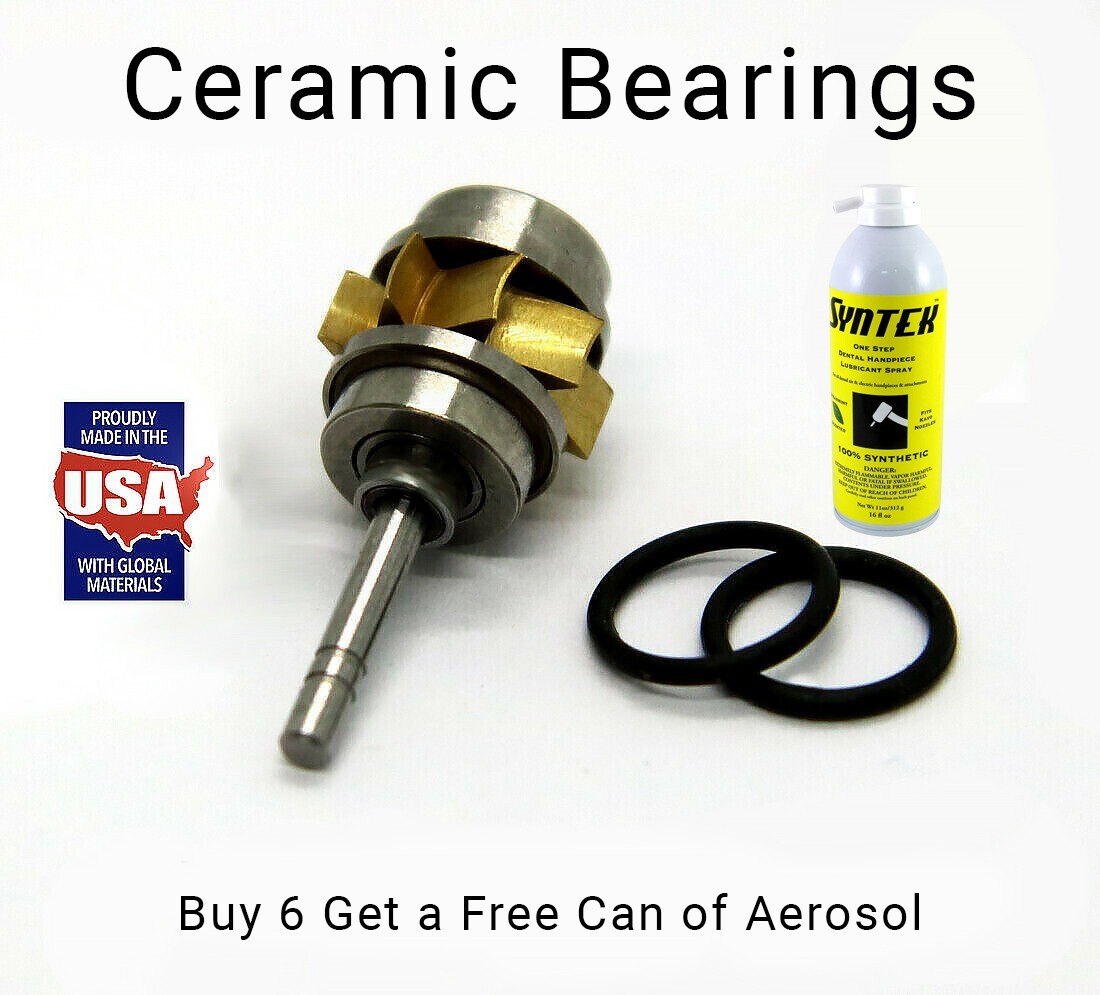 Midwest Tradition Push Button/XGT Turbines Ceramic INTEGRAL Bearings Lot of 6