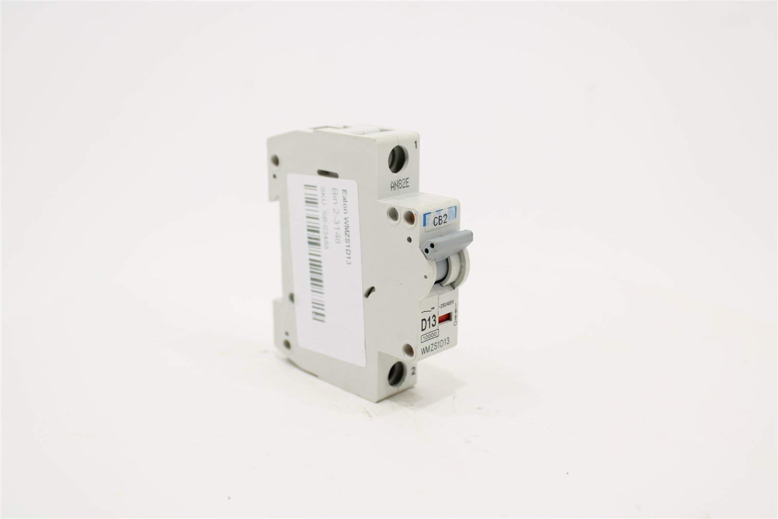 Eaton WMZS1D13 DIN Rail Circuit Breaker | 1-Pole | 13A | Type D | 277V AC