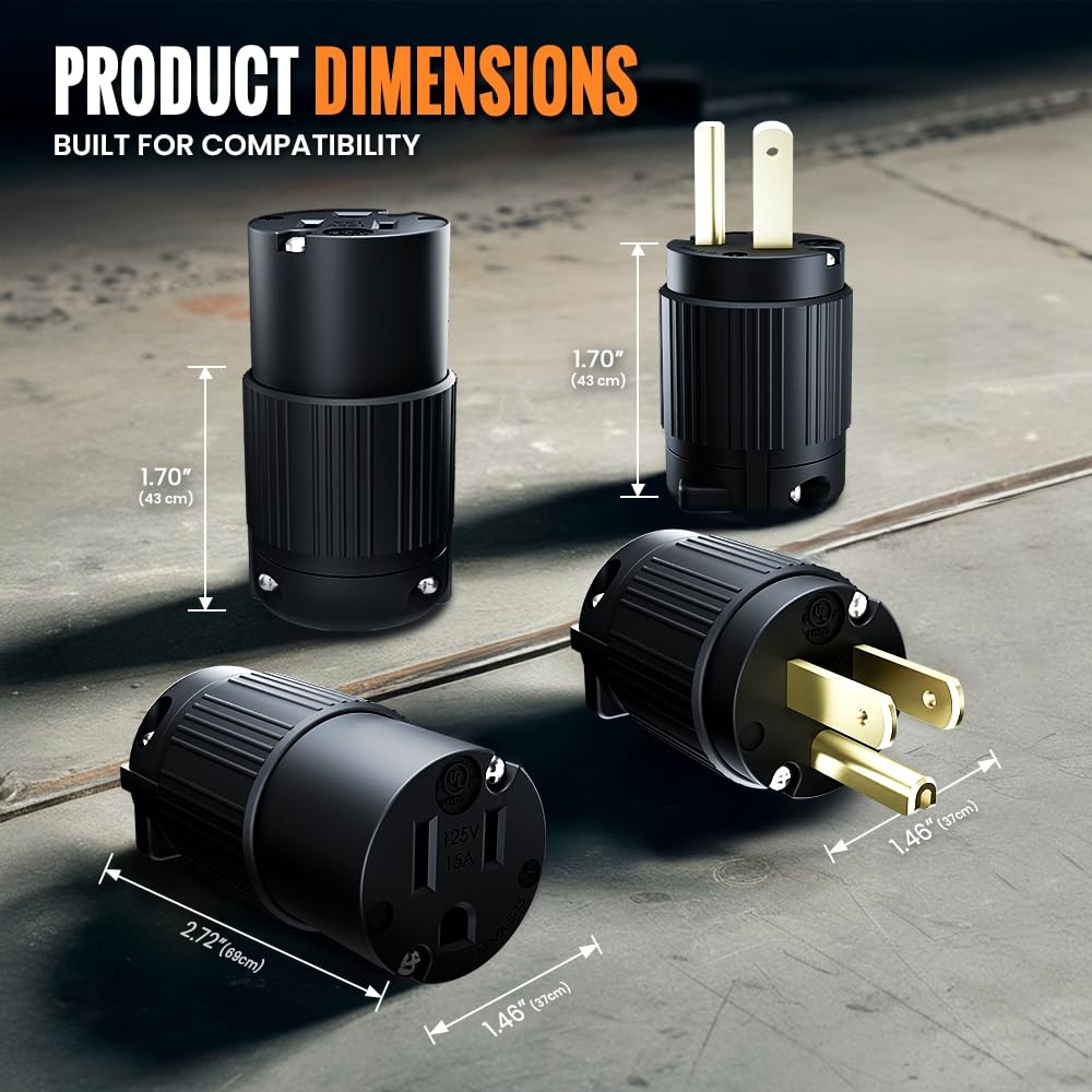 Journeyman-Pro 515CV 15 Amp 120-125 Volt, NEMA 5-15R, 2Pole 3Wire, Straight B…