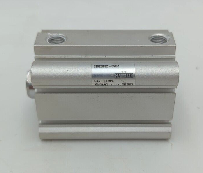 SMC CDQ2B32-35DZ compact double acting, single rod cylinder Used