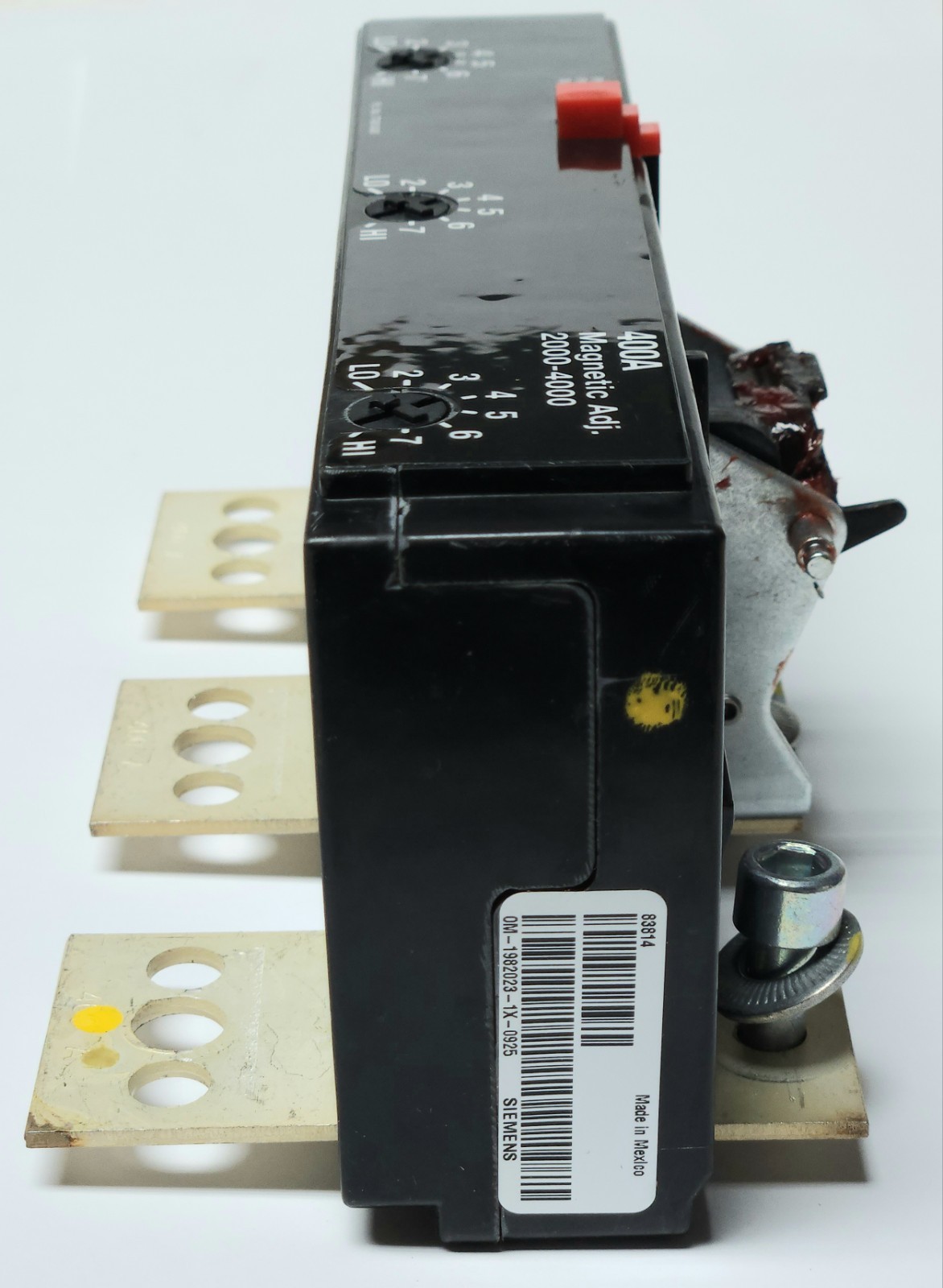 SIEMENS JD63T400 3 Pole 400 AMP Type JD LD SENTRON Breaker TRIP Unit JD6-A