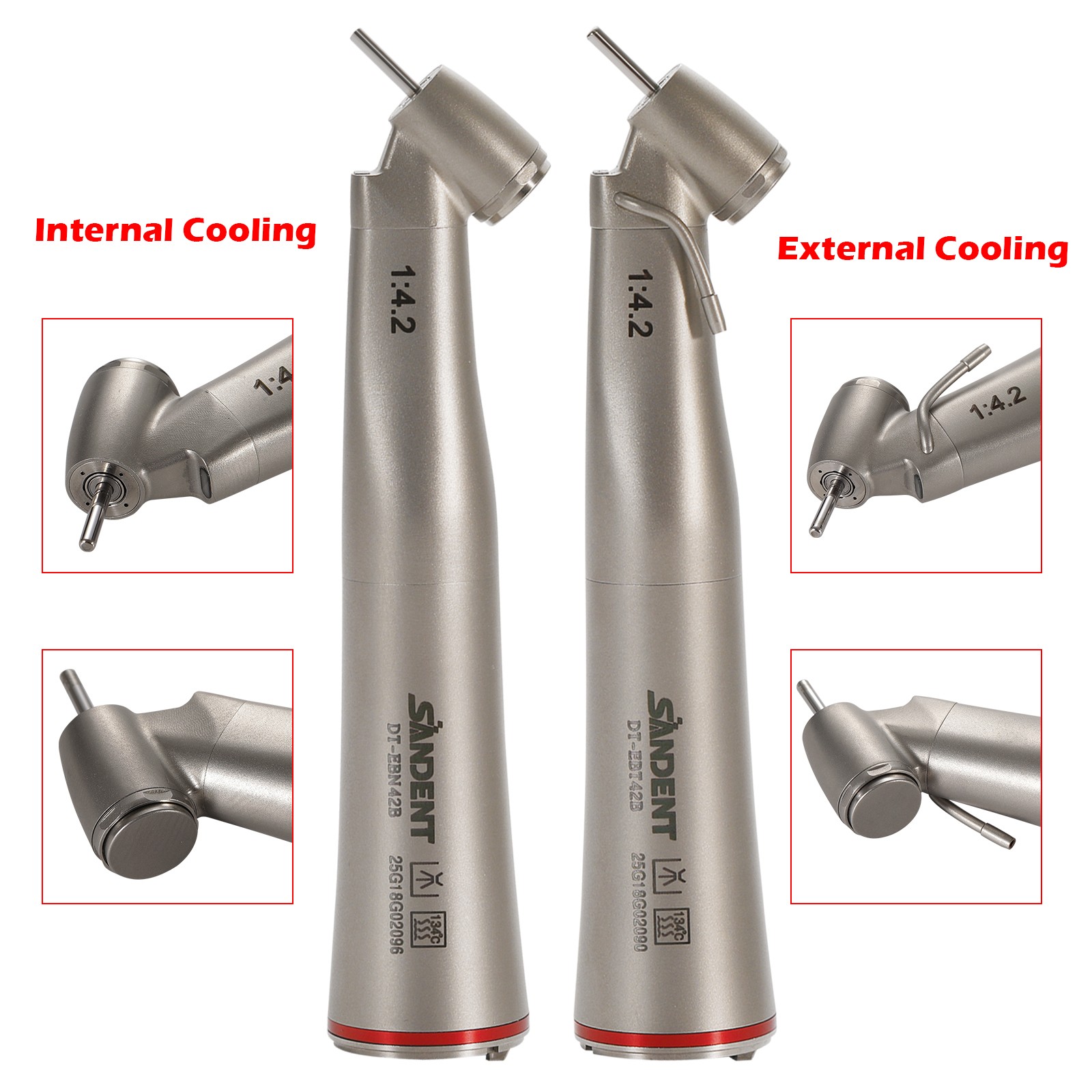 Dental 45° Angle Electric Handpiece 1:4.2 Fiber Optic Surgical NSK Ti Max Z45L