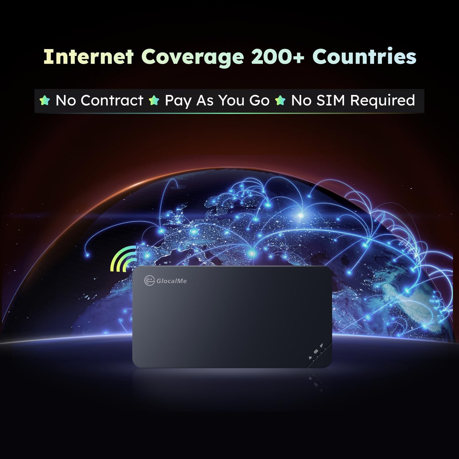 GlocalMe U3 4G LTE Mobile Hotspot, Portable WiFi Hotspot for Travel in 200+ C…