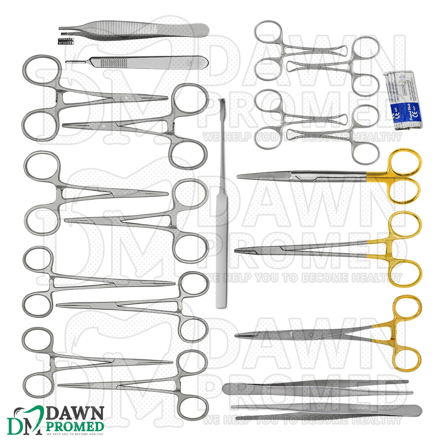 24 Pcs Feline Cat Spay/Neuter Kit-2 German Grade Veterinary Instruments Set
