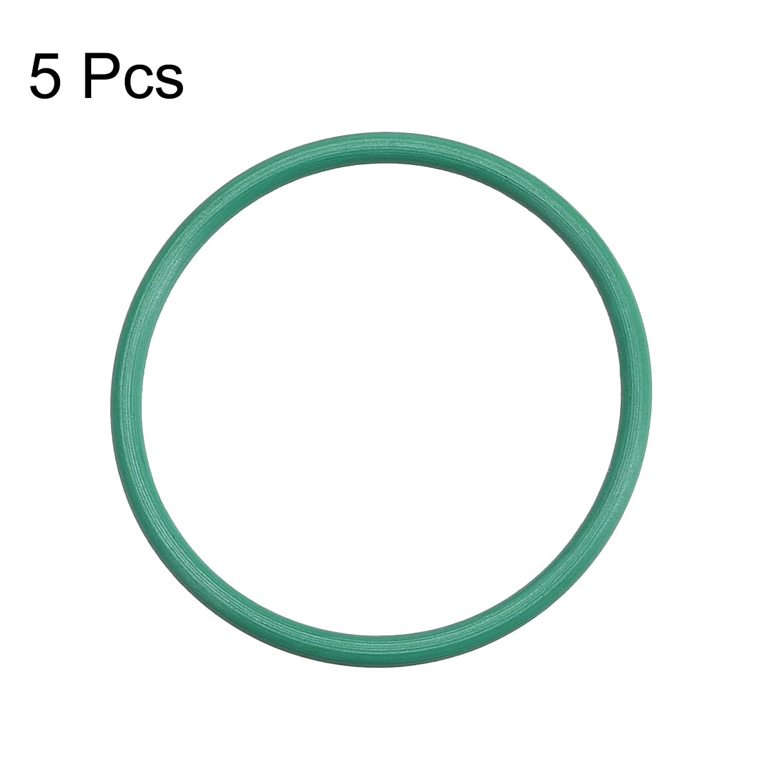 Fluorine Rubber O Rings, 33mm OD, 30mm ID, 1.5mm Width, Seal Gasket Green 5Pcs