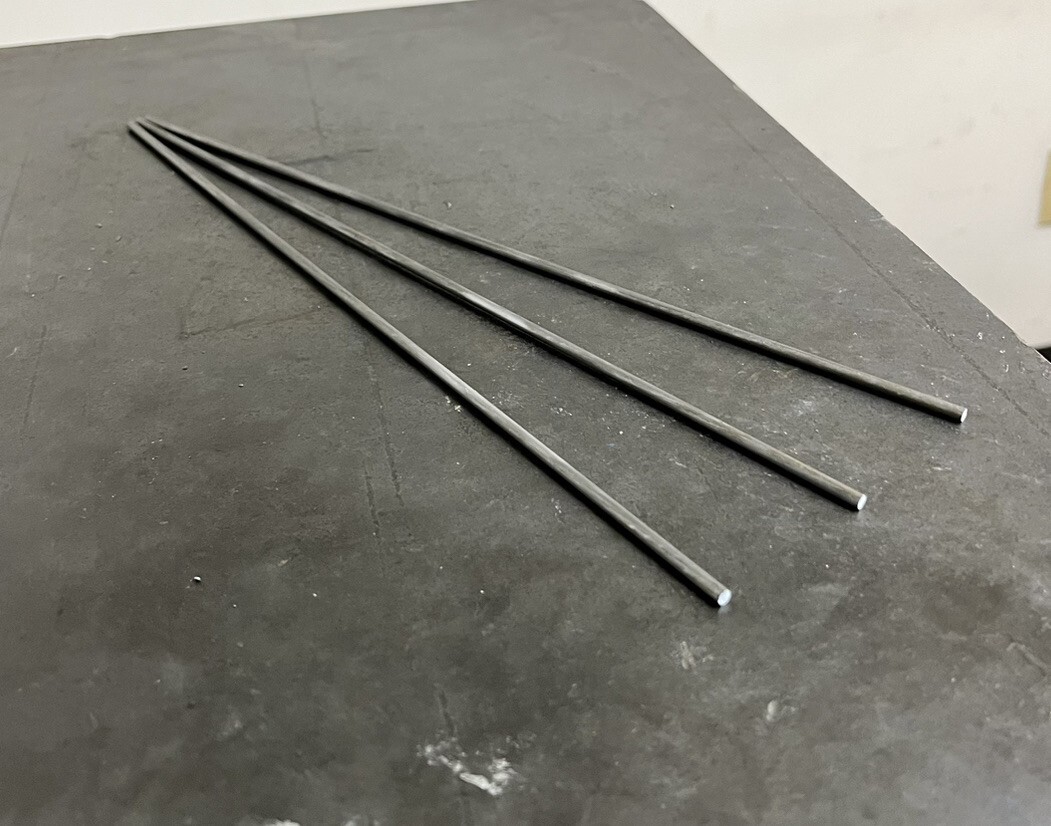 12L14 Steel Bar Stock 5/32 in (.156) Round x 12″ (3 Bar Lot)