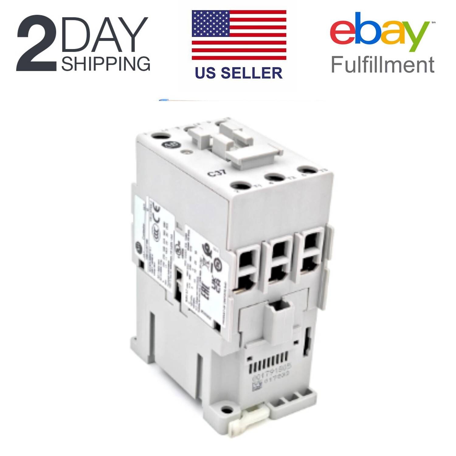 Allen Bradley 100-C37D00 37A 110V 50 Hz/120V 60 Hz AC Contactor USA NEW in BOX