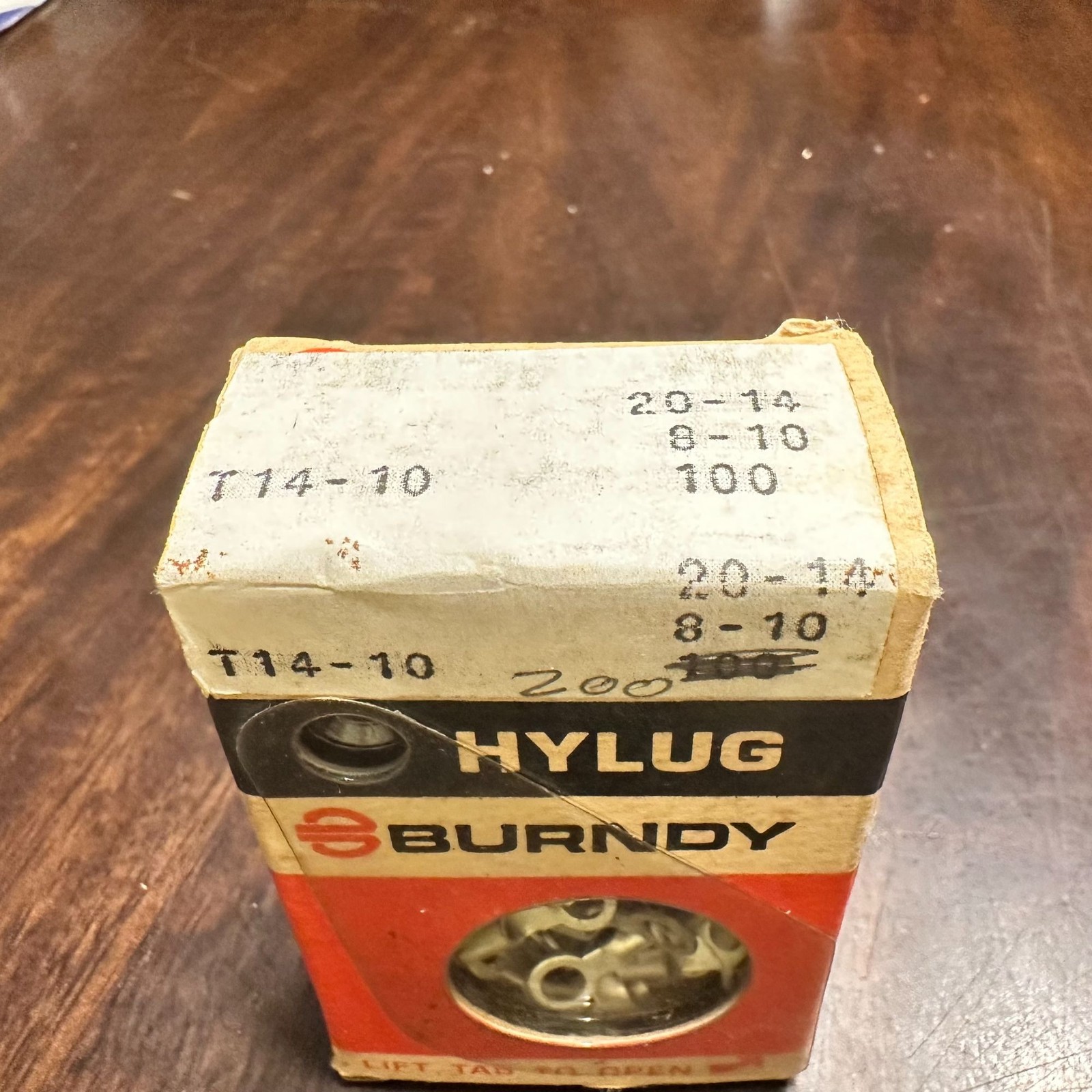 Burndy Hylug T14-10 Electrical Lug Kit 8-10 AWG Aluminum Compression Terminals