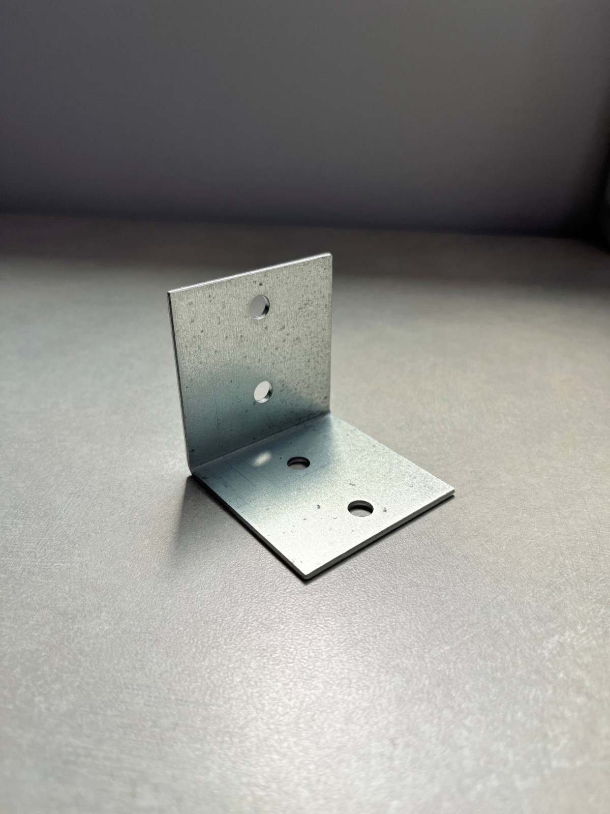 Commercial Grade Galvanized 2″x2″x2″ Angle Bracket 90 degree bend (4) 1/4″ holes