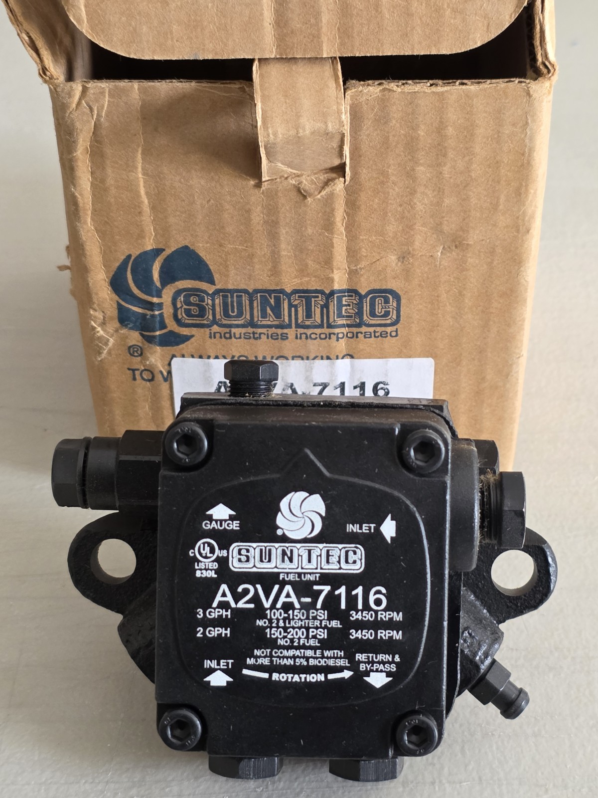 Beckett 2460U 4-1/2 in. x 4-1/4 in. x 5-1/4 in. Oil Burner Pump