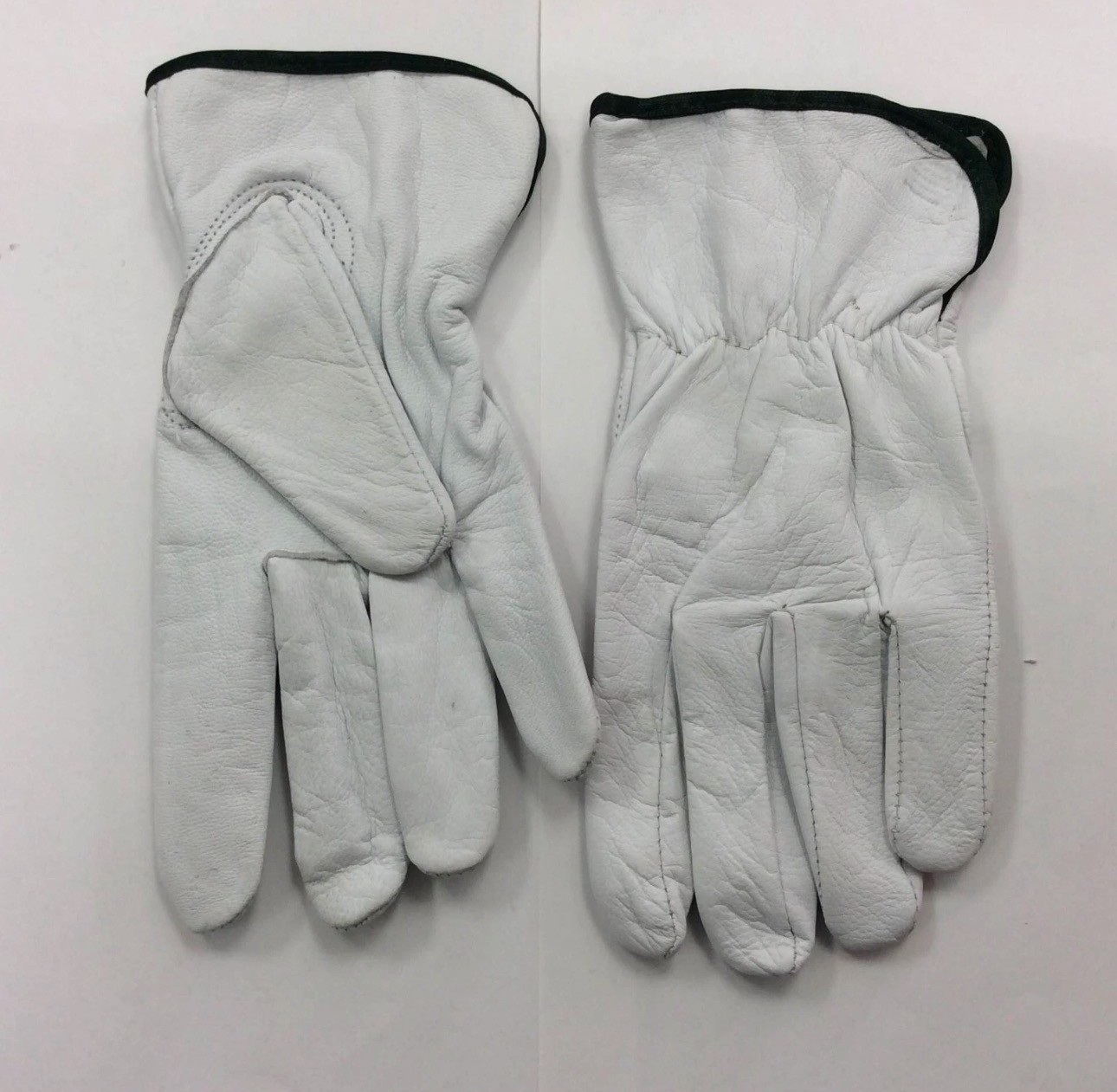 12 Pair Pack, Goat Skin Grain Leather Drivers, work safety gloves (PPE)