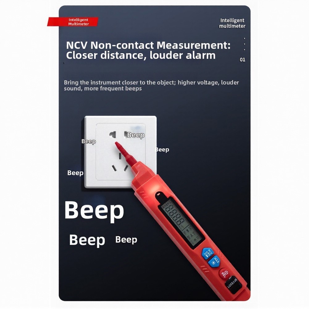 Pen Style Multimeter MY8901 with NCV Live Wire Detection and Diode Test