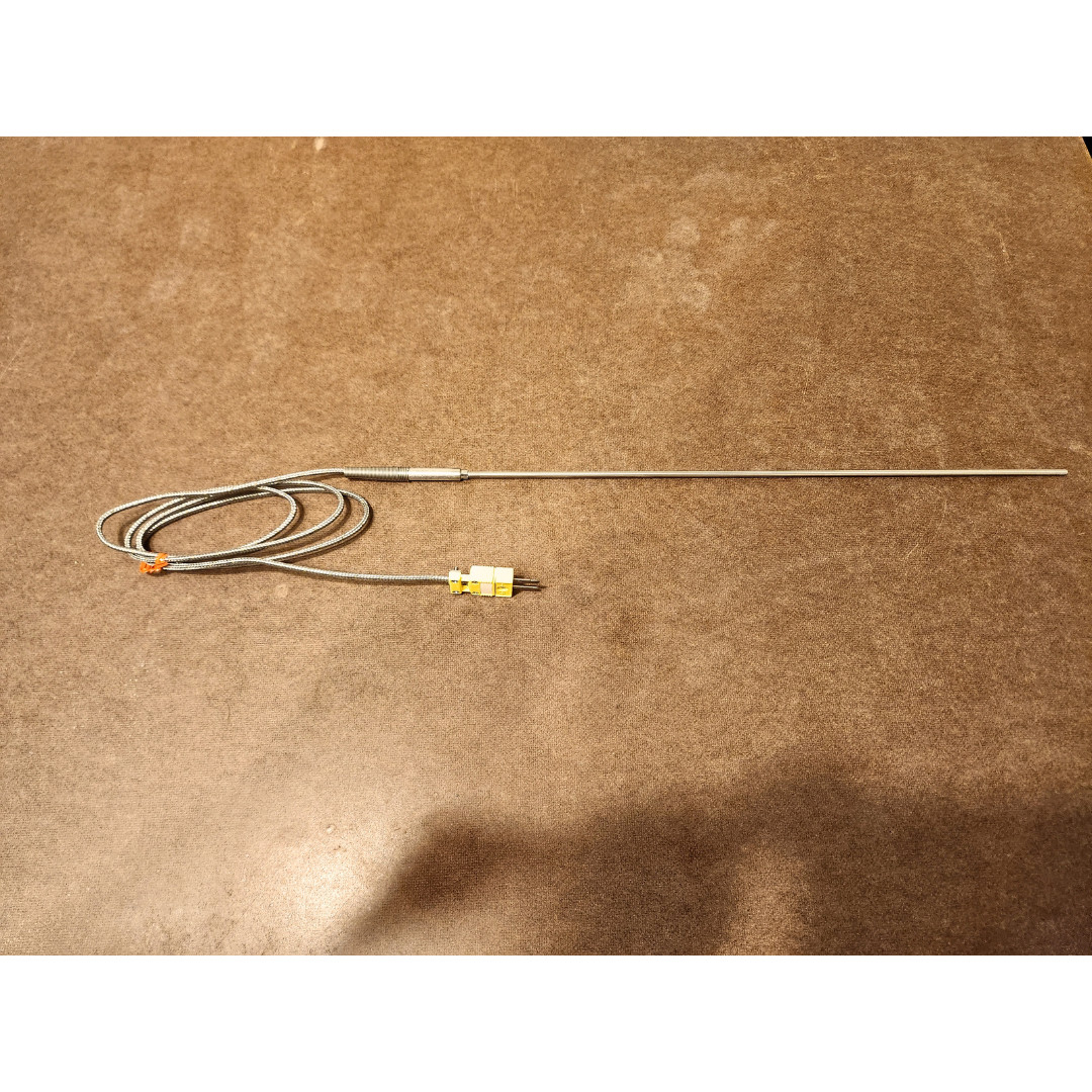 Omega TJ36-CAIN-18U-12-SB-SMPW-M Thermocouple Probe Stainless Braid Type K
