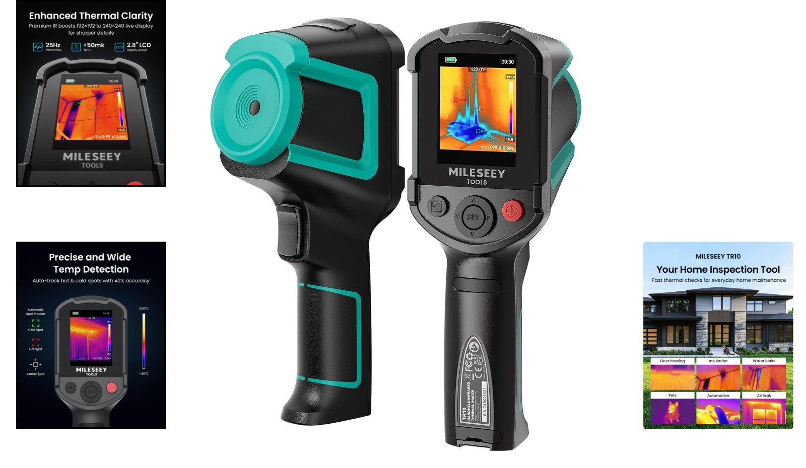 Handheld Infrared Thermal Imager – Super Resolution, Adjustable Emissivity