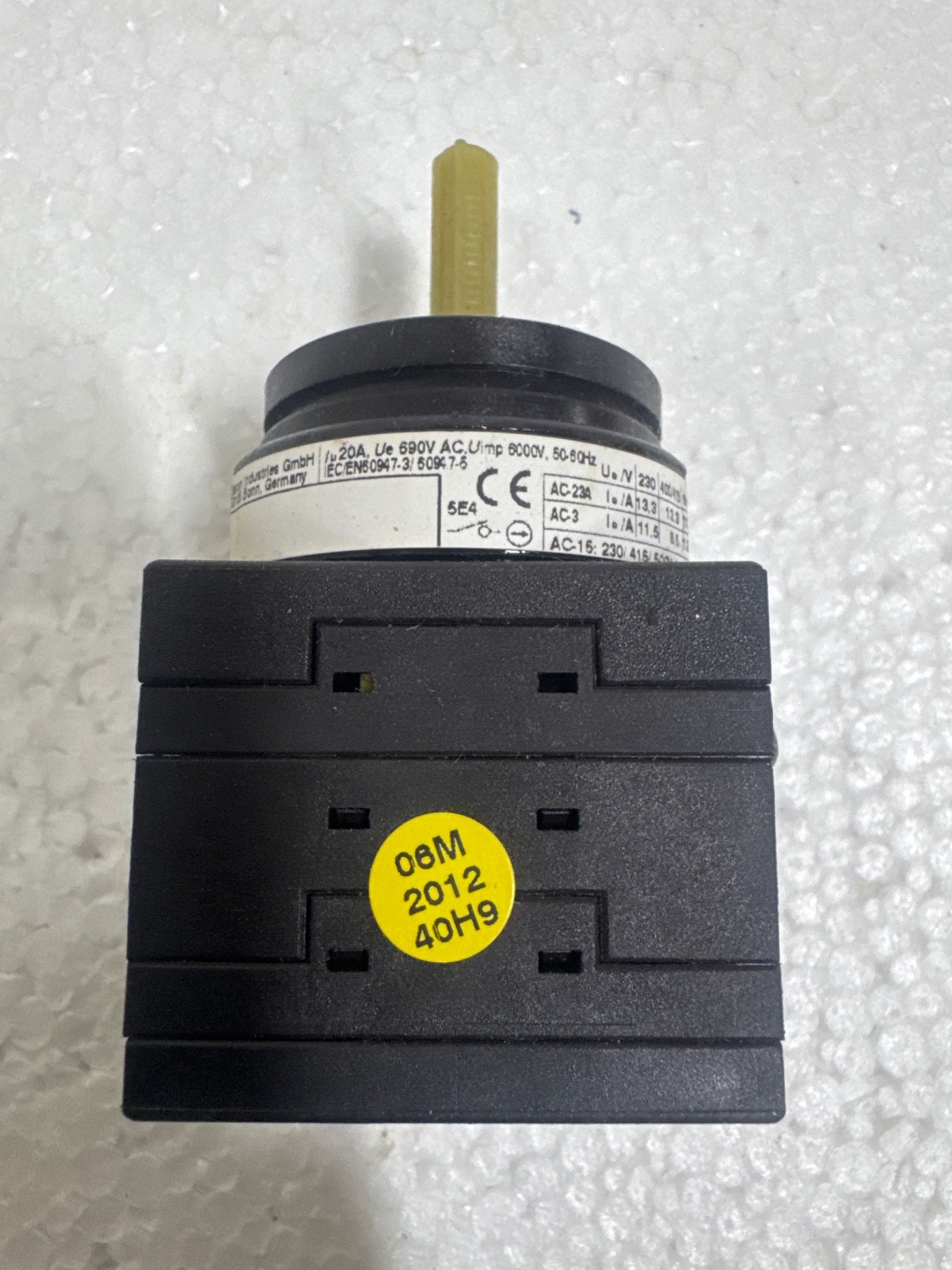 EATON MOELLER T0-3-8007/E voltmeter selector switch