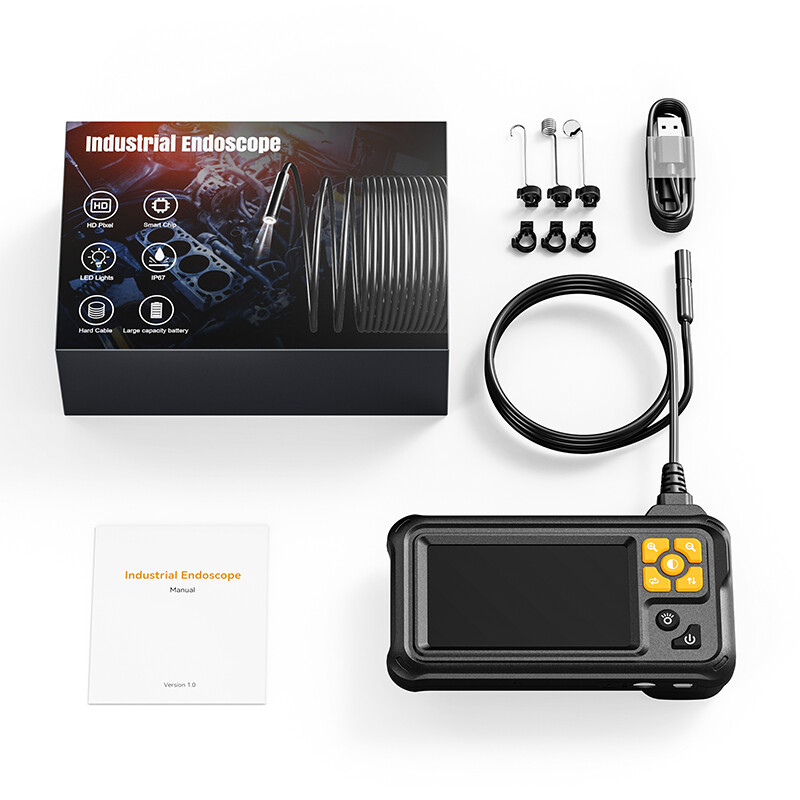 KERUI 8LED IP67 Borescope Camera 1M Flexible Cable 1080P HD 4.3 Inch Display