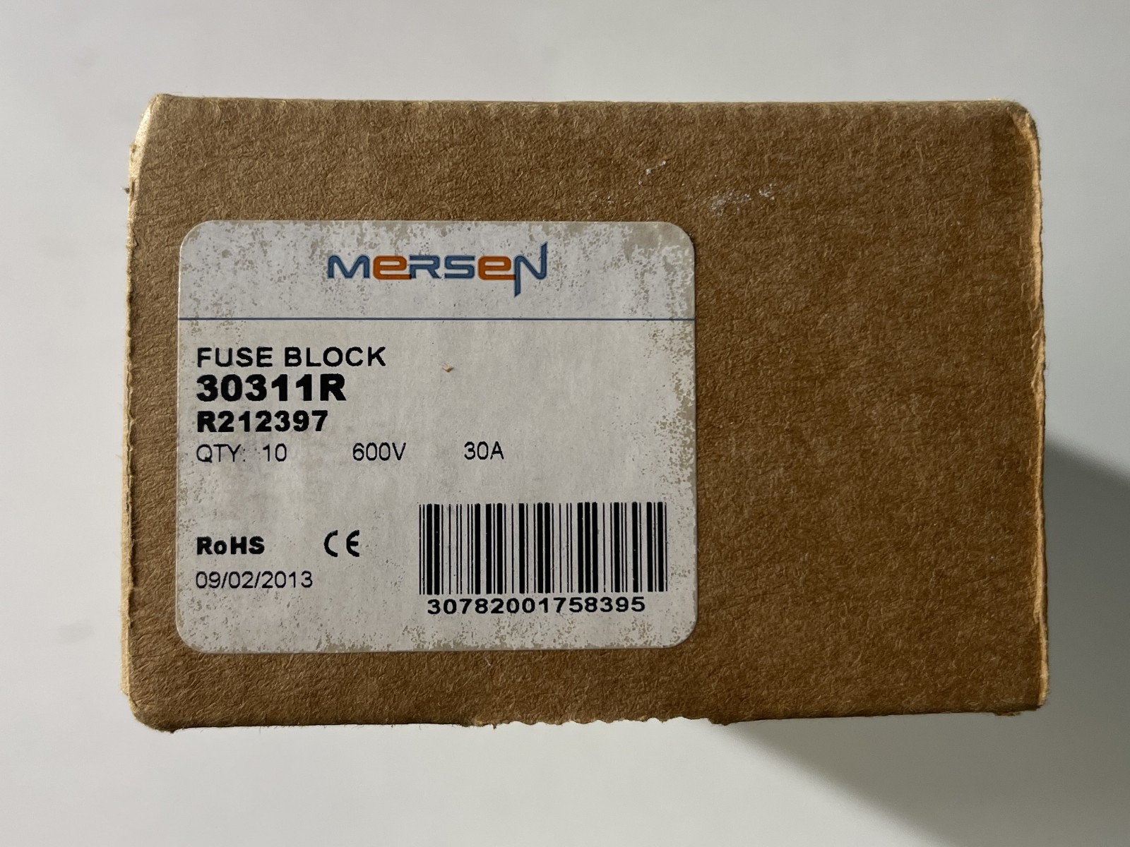 New 2-pcs of Ferraz Shawmut 30311R 600V 30A Fuse Holder