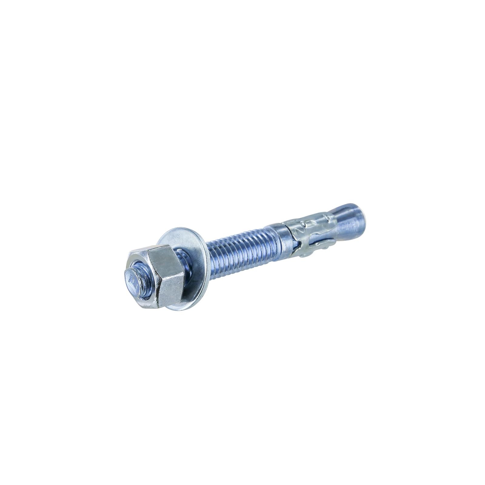 Conquest 1/2 x 3-3/4 Zinc Plated Wedge Anchors (Box of 25) – High Performance Co