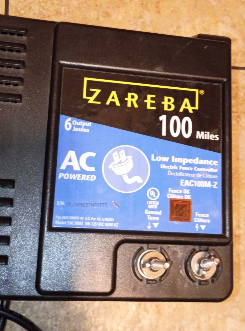 ZAREBA 100 MILES Electric fence electrical EAC100M-Z 6 JOULES