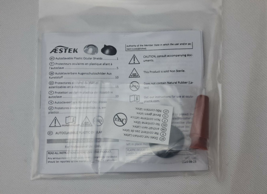 3Pc Marina Medical Plastic Autoclavable Ocular Shield Set- 21.5mm, 25mm, 27mm