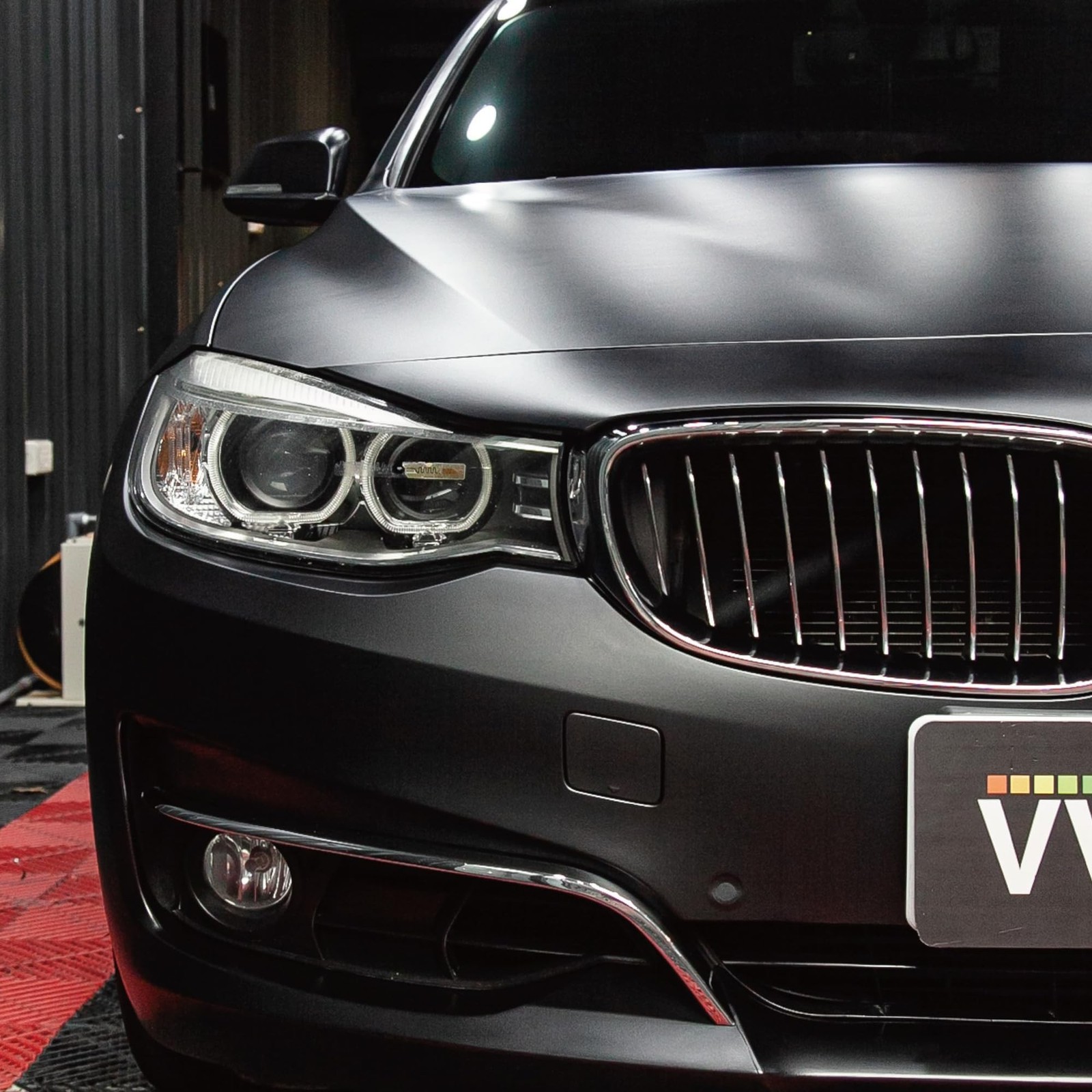 VViViD+ Matte Metallic Black Premium Vinyl Wrap (1ft x 5ft) 1ft x 5ft