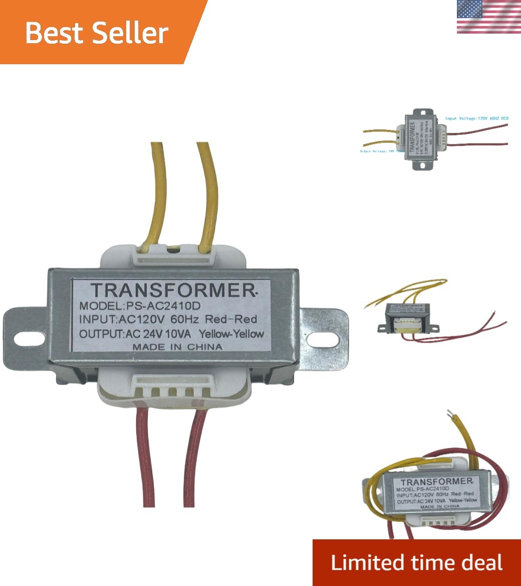 User-Friendly 24V 10VA Power Transformer for Safe Low-Voltage Applications