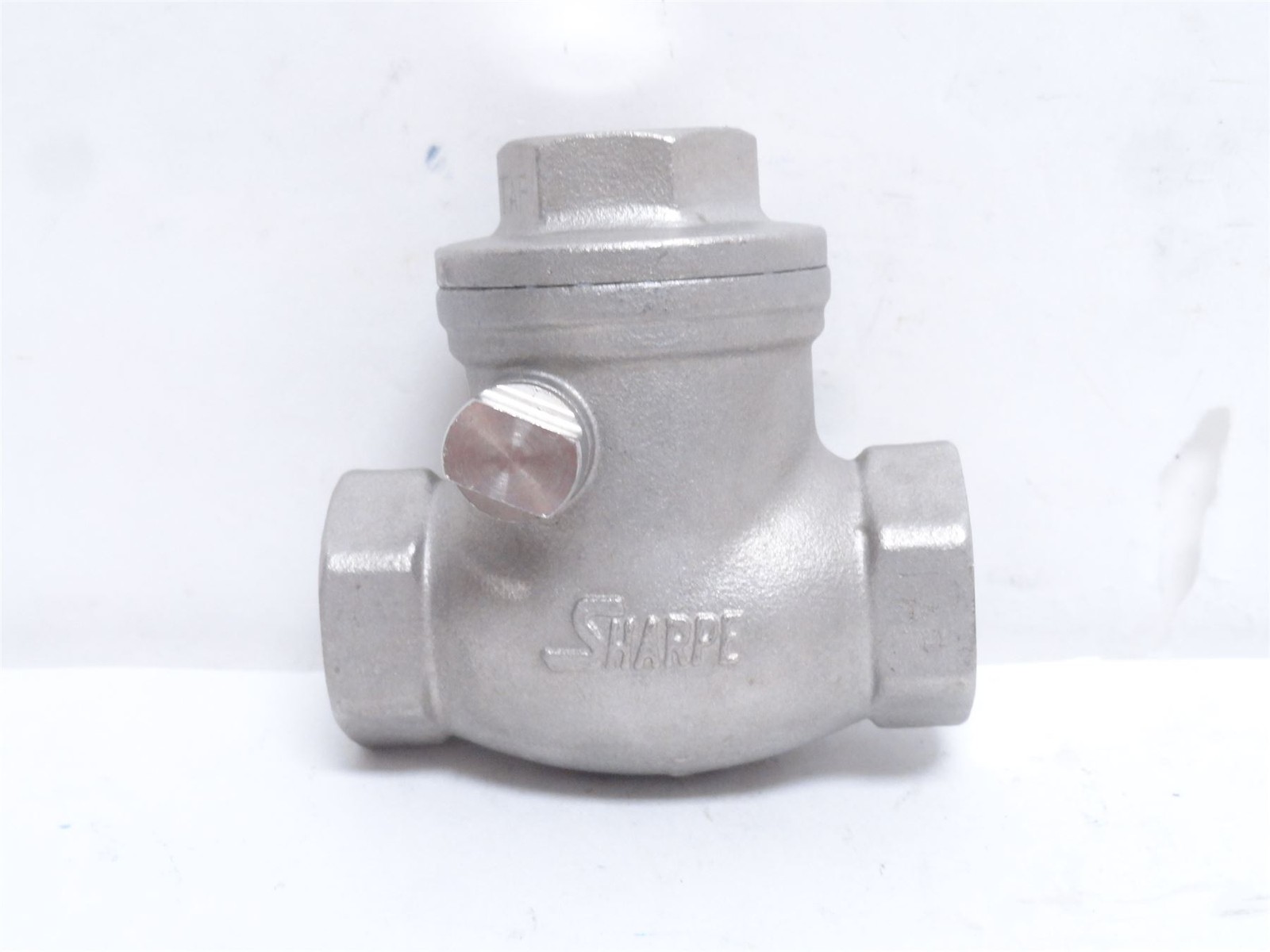 250125 New-No Box; Sharpe 20276-1/4 Swing Check Valve SS-316; Y Pattern; 1/4NPT