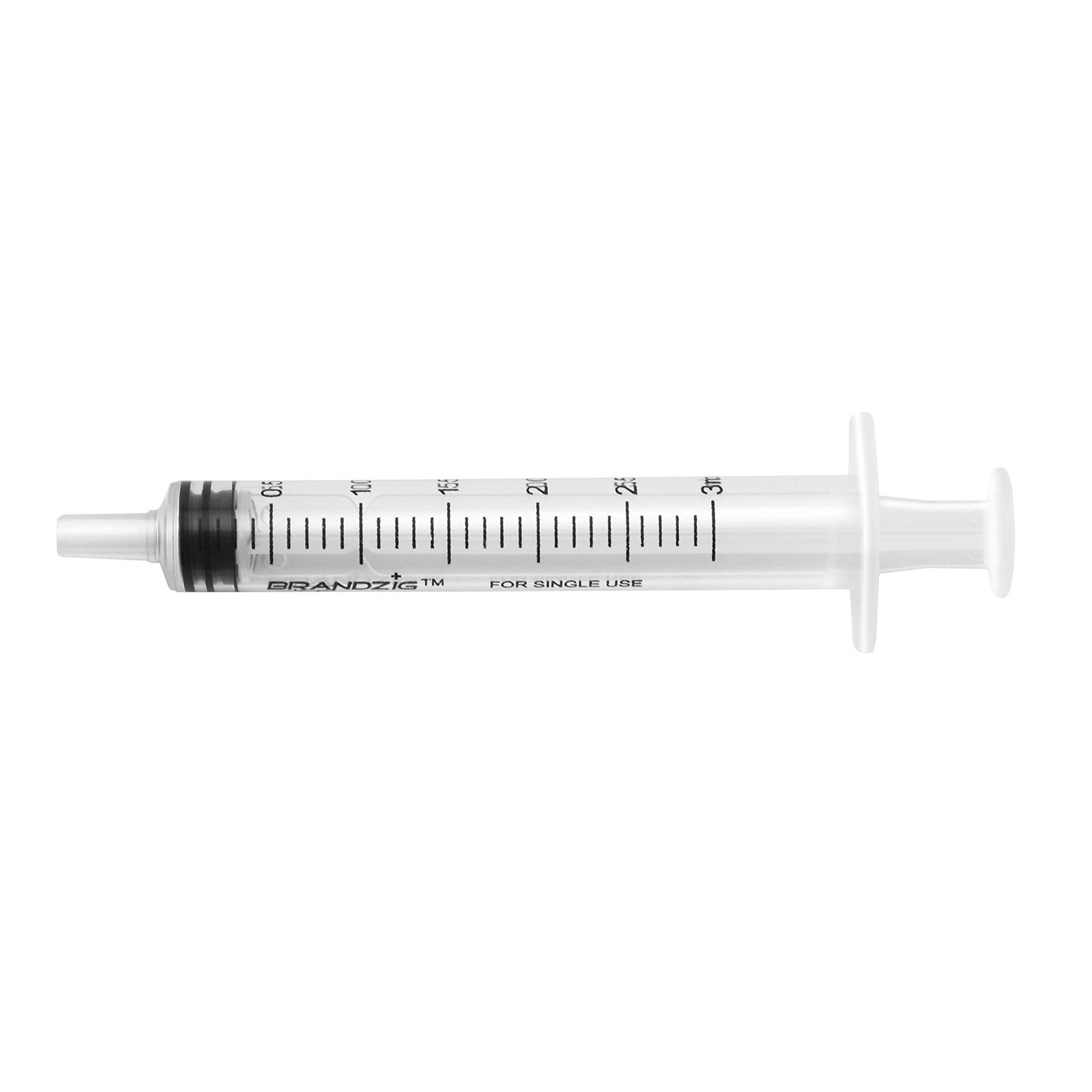 Brandzig 3ml Syringe – 100 Pack – Luer Slip Tip, No 100 Count (Pack of 1)