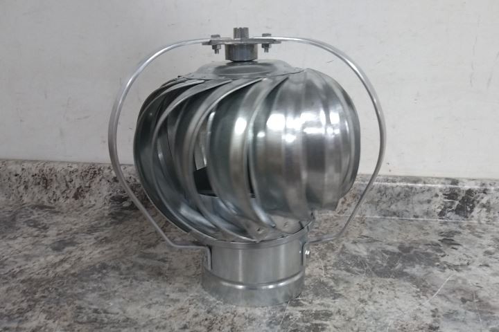 Empire TV06G 6 In Throat Diameter Wind-Driven Turbine Exhaust Ventilator (BW)