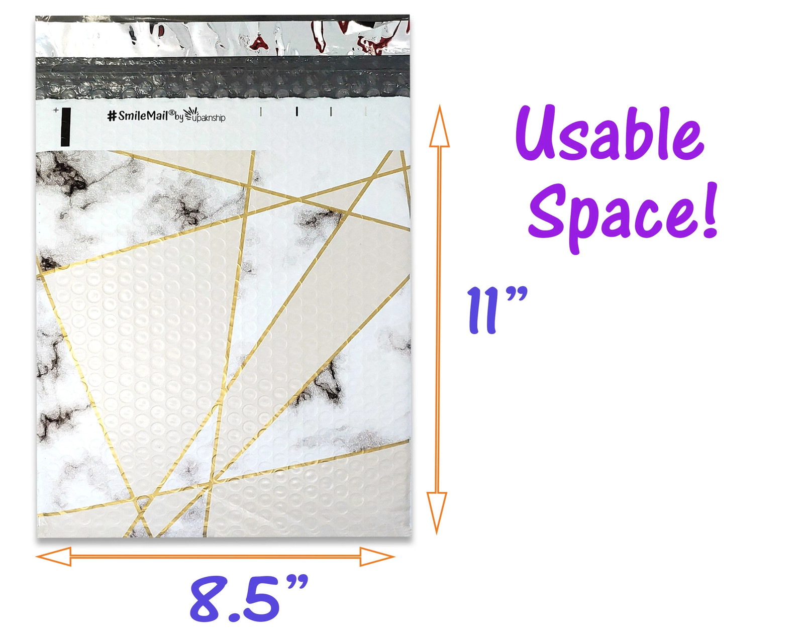 4×8, 8×12 Marble Tile Design Poly Bubble Mailers, Self Sealing Shipping Mailers